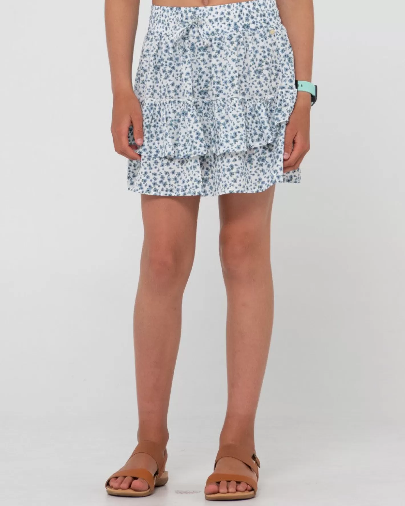 Niños Rusty Balnear Minifalda Estampado Floral Nina