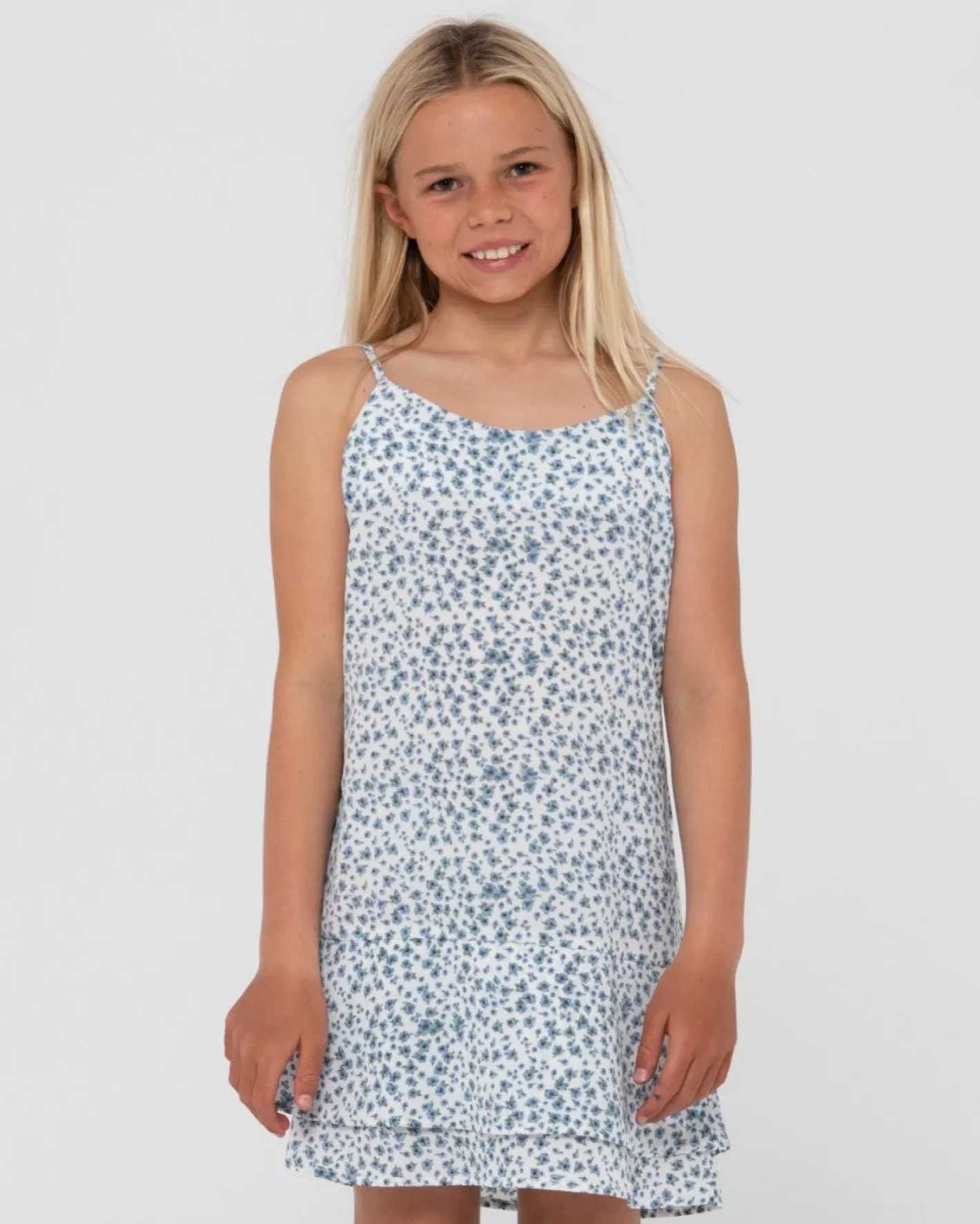 Niños Rusty Balnear Vestido Mini Estampado Floral Nina