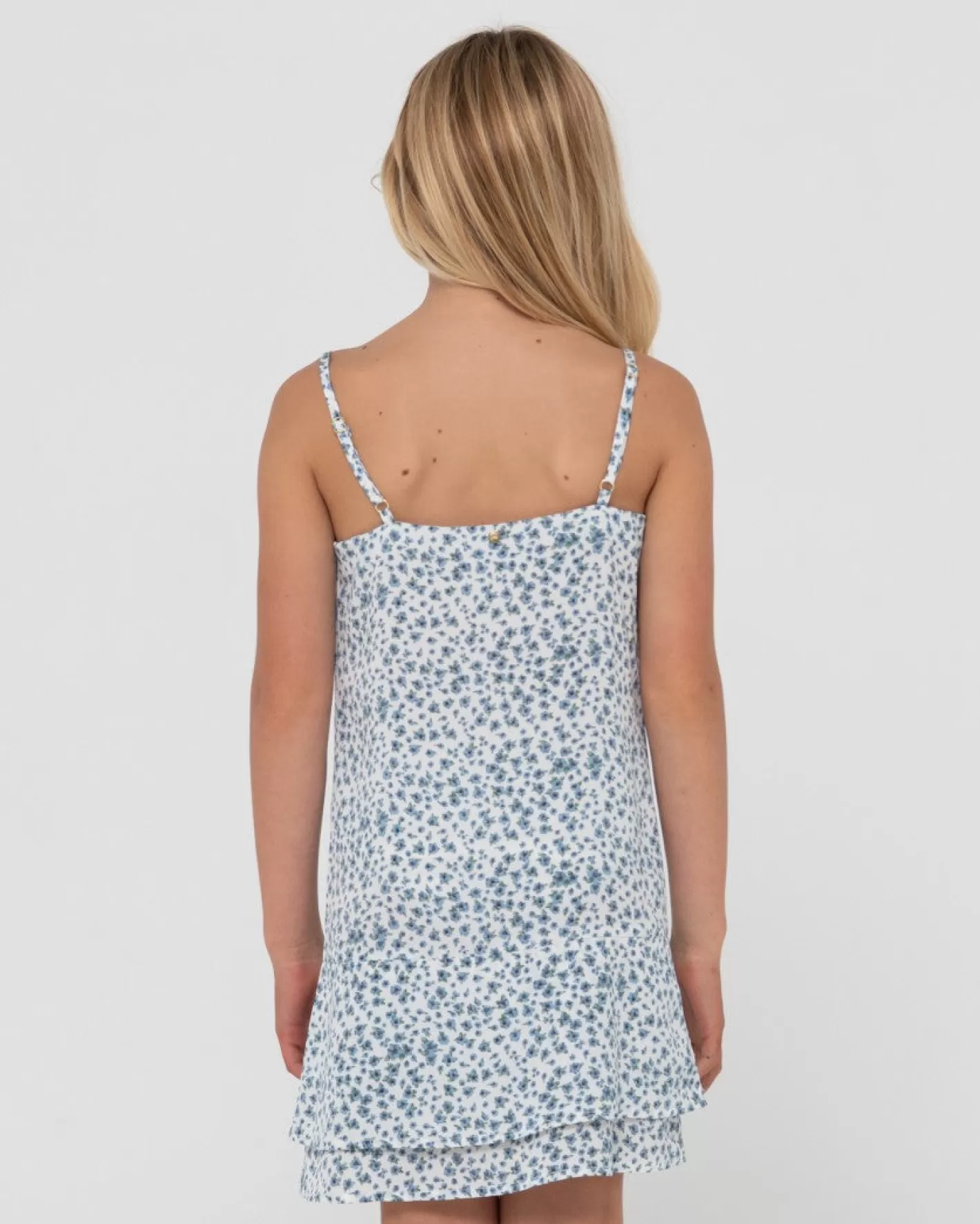 Niños Rusty Balnear Vestido Mini Estampado Floral Nina
