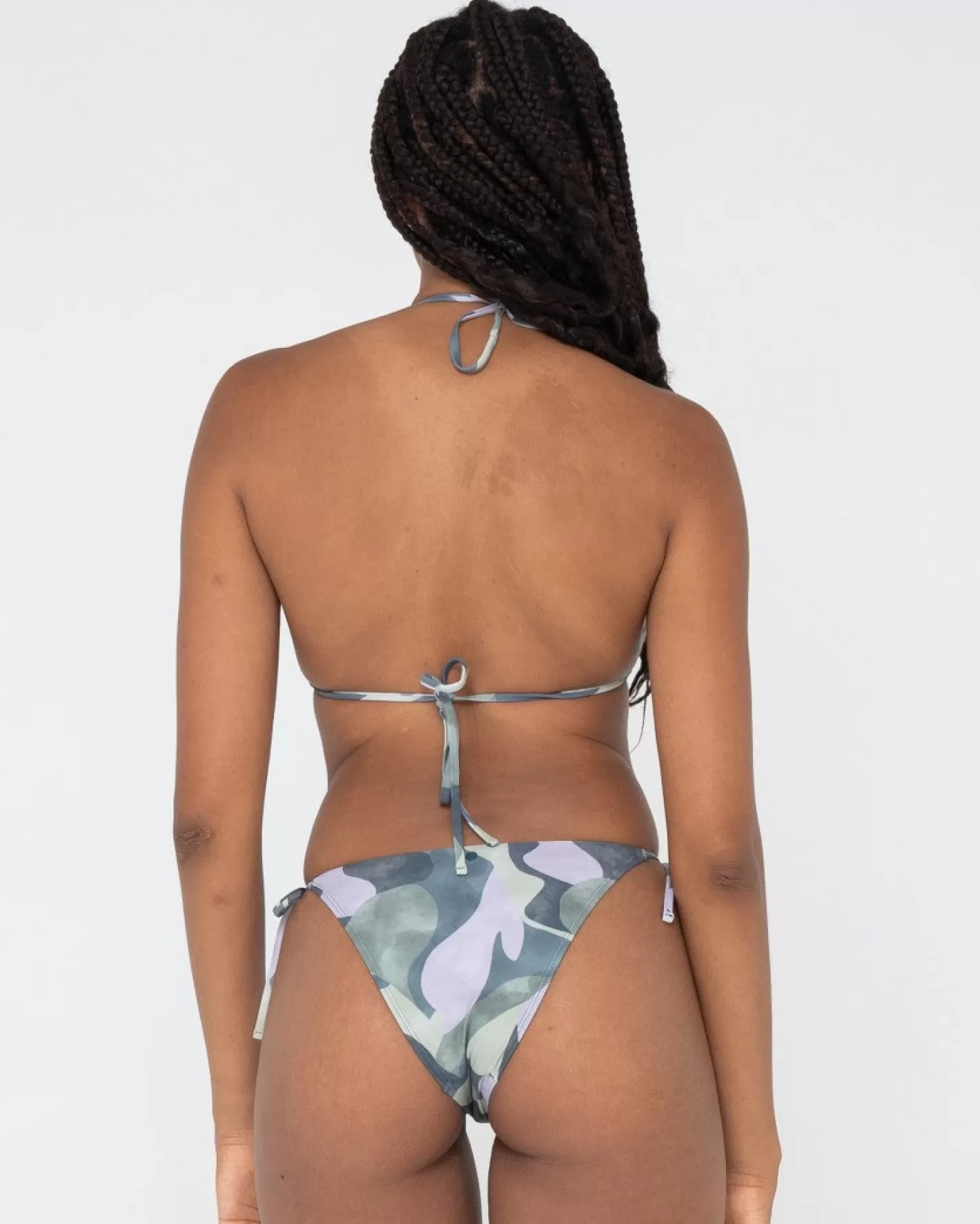 Mujer Rusty Braguita De Bikini A Media Pierna Santorini Con Lazos Laterales