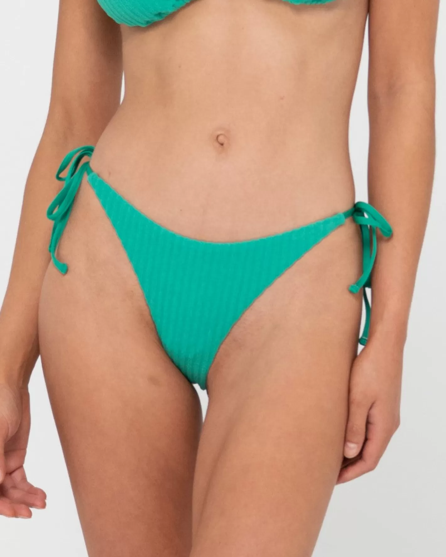Mujer Rusty Braguita De Bikini Brasilena De Rizo Con Lazos Laterales Lucky Rib
