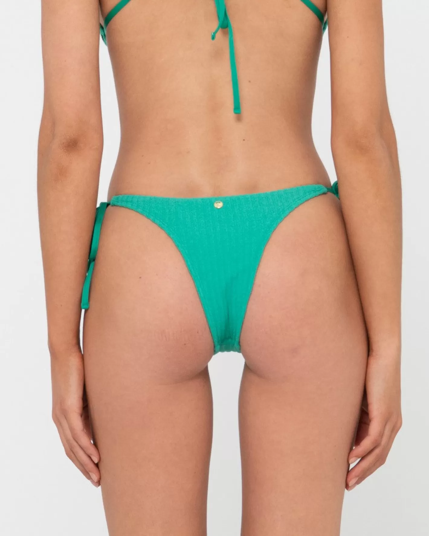 Mujer Rusty Braguita De Bikini Brasilena De Rizo Con Lazos Laterales Lucky Rib