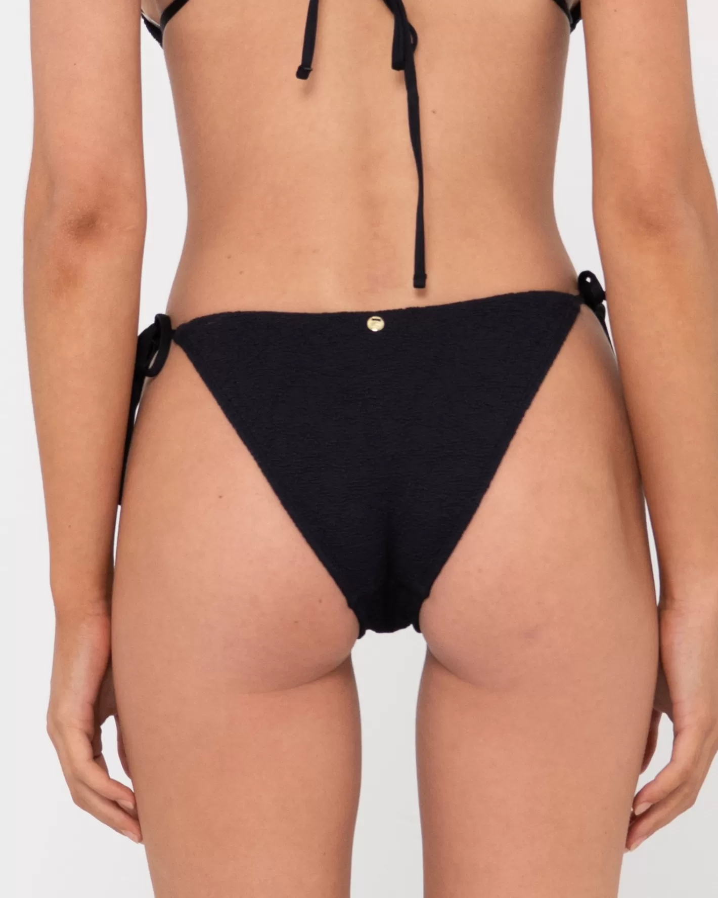 Mujer Rusty Braguita De Bikini Midi Con Lazos Laterales Texturizados De Sandalo