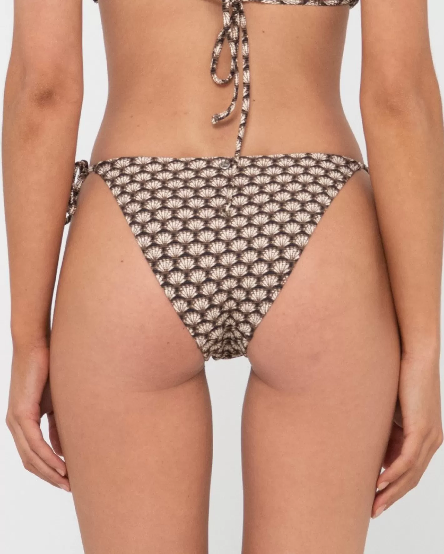 Mujer Rusty Braguita De Bikini Midi Con Lazos Laterales Y Estampado De Conchas Sorrento