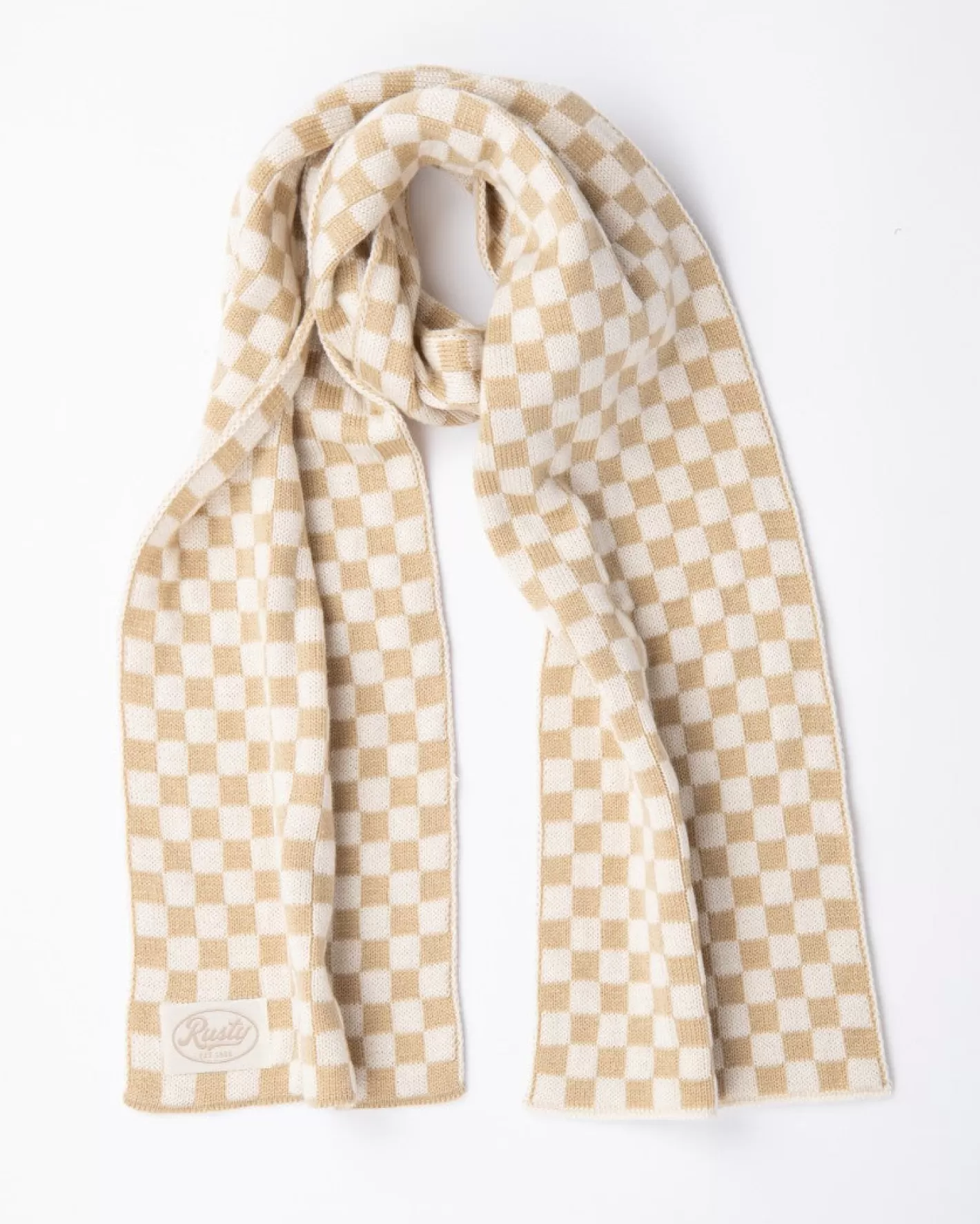 Mujer Rusty Bufanda Reversible Check Mate