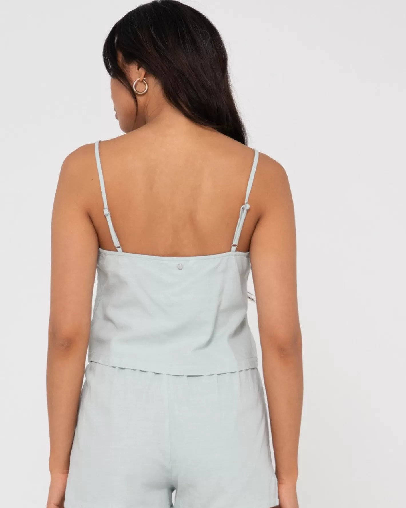 Mujer Rusty Cami Lencero Con Cuello En V De Agua Dulce