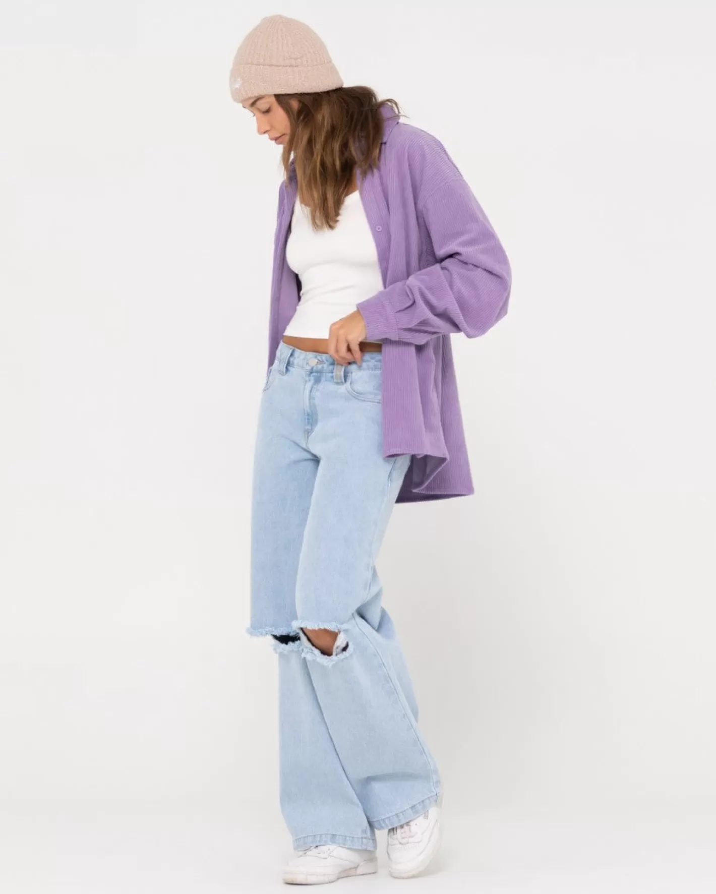 Mujer Rusty Camisa Chelsea De Pana Extragrande
