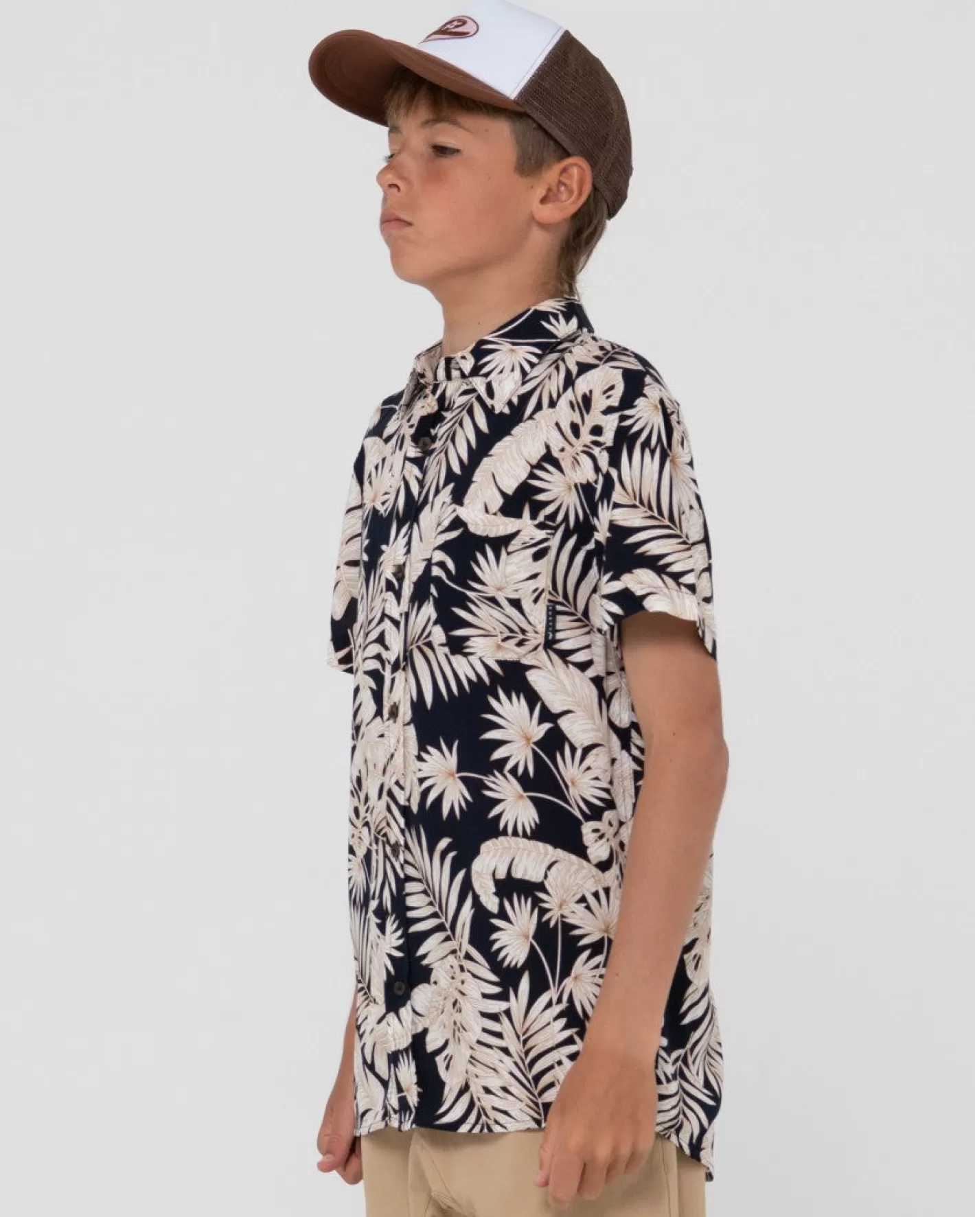 Niños Rusty Camisa De Manga Corta Con Estampado Line Up Para Nino