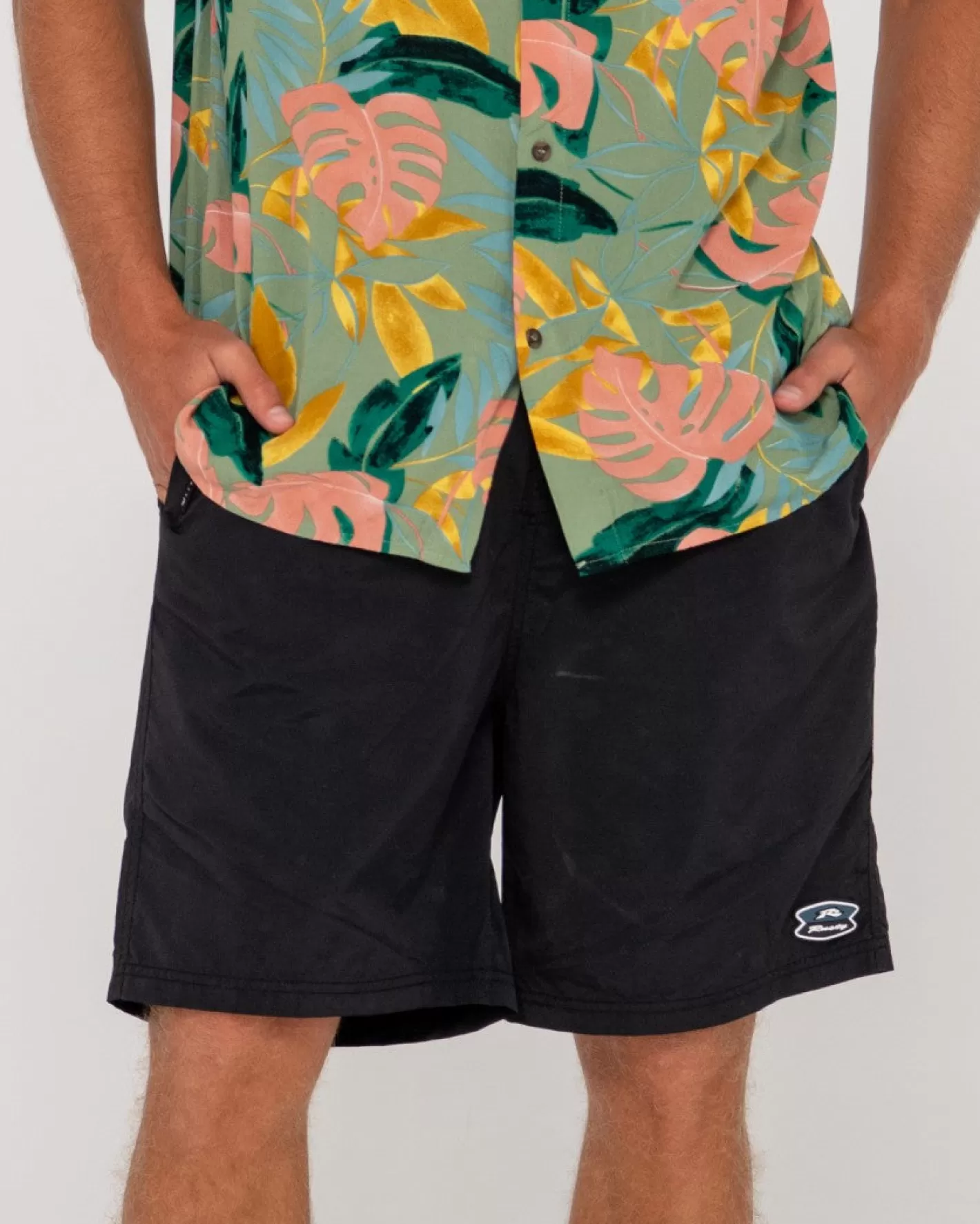 Hombre Rusty Camisa De Manga Corta De Corte Relajado Pastel Paradise