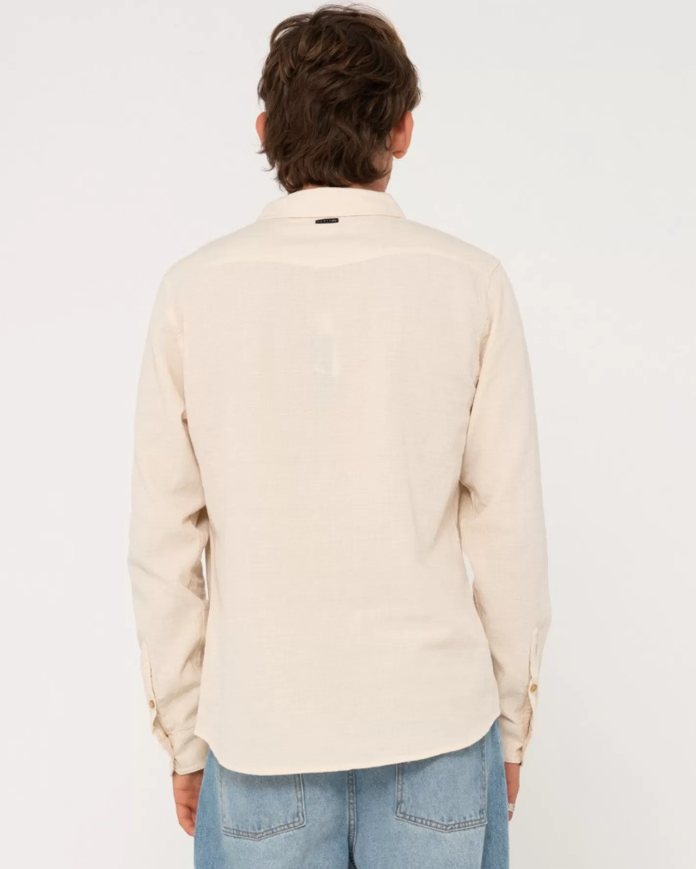 Hombre Rusty Camisa De Manga Larga De Lino Yuma
