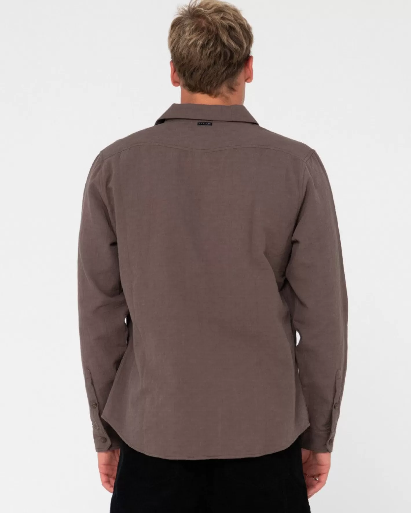 Hombre Rusty Camisa De Manga Larga De Lino Yuma