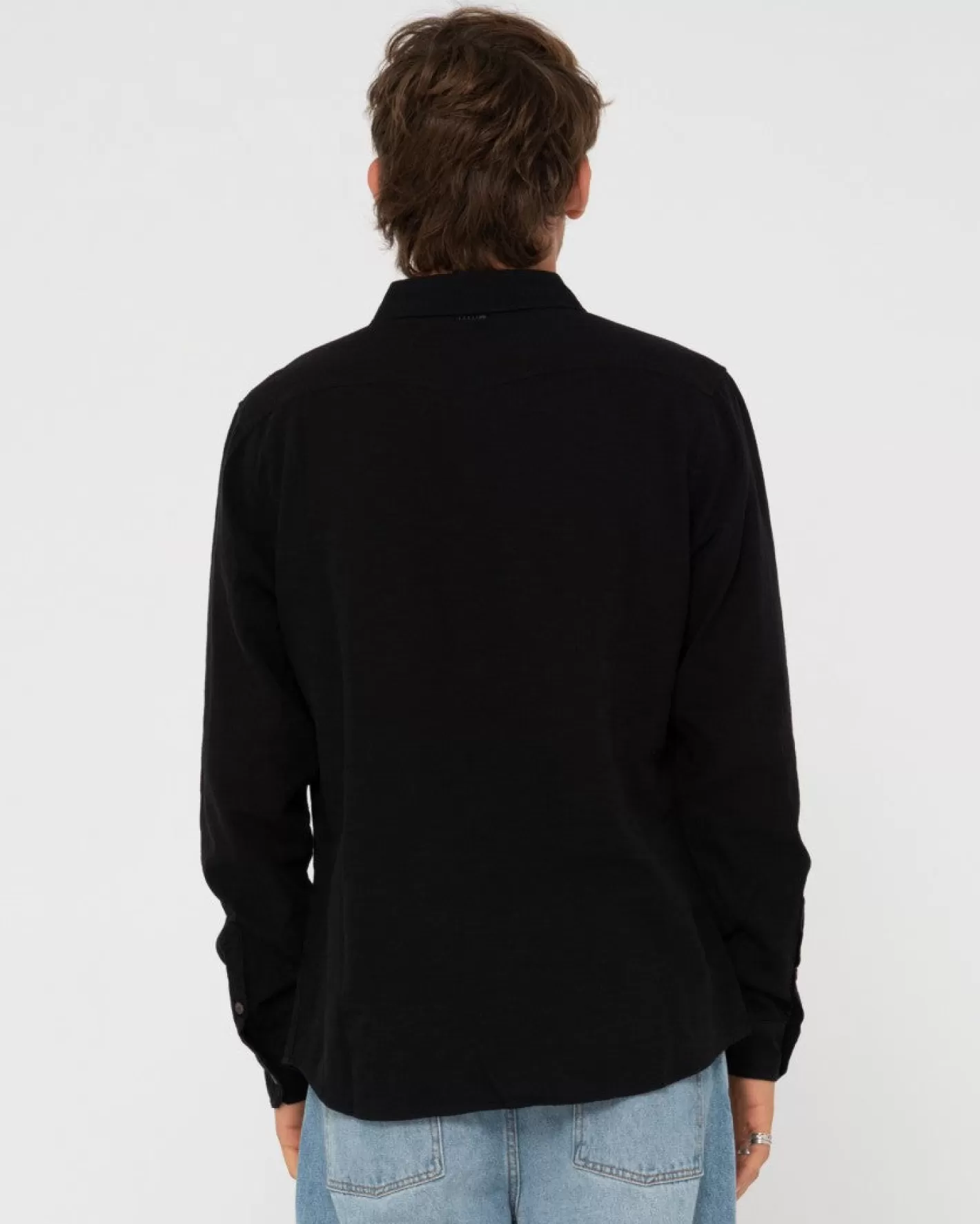 Hombre Rusty Camisa De Manga Larga De Lino Yuma