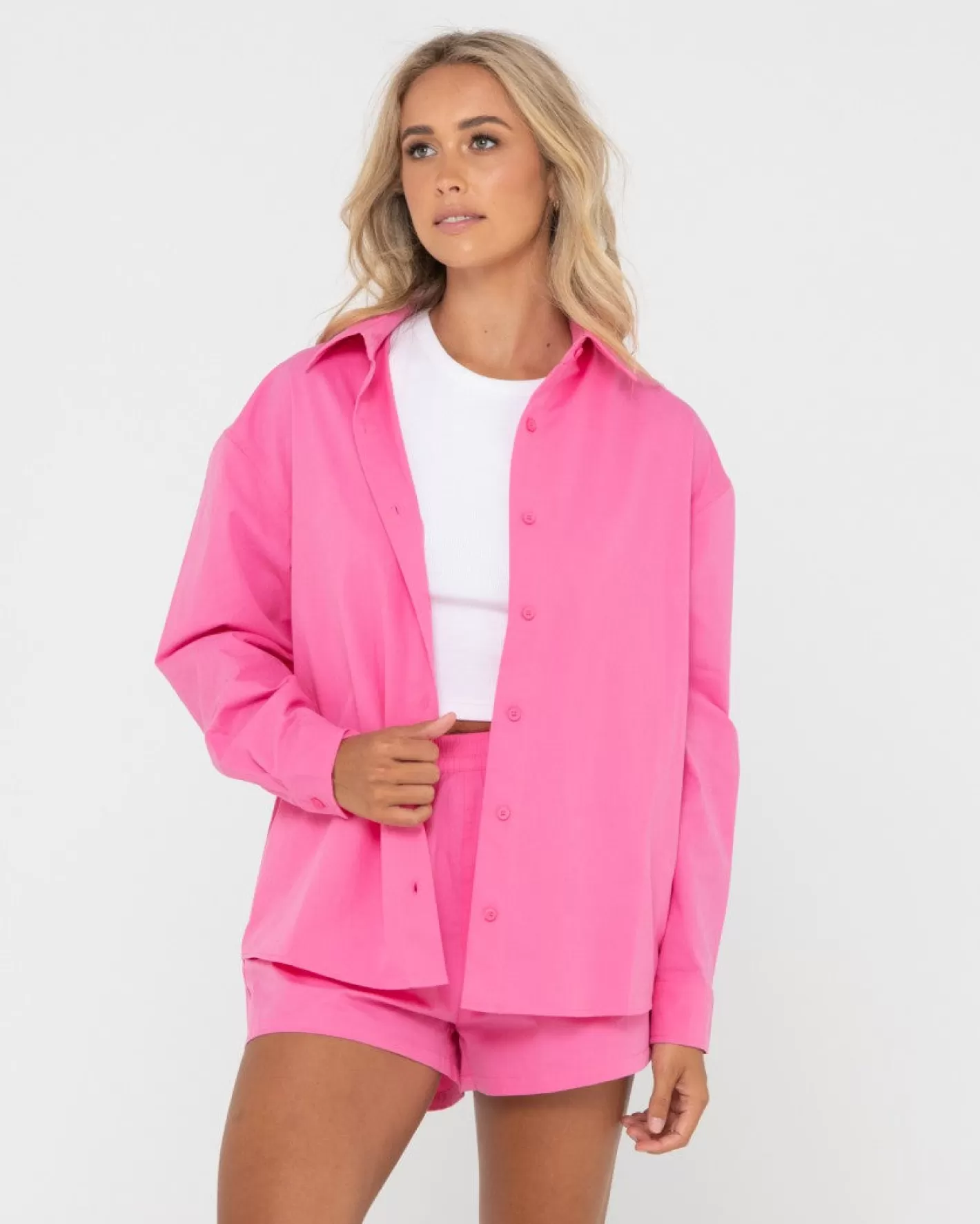 Mujer Rusty Camisa De Manga Larga De Paleta