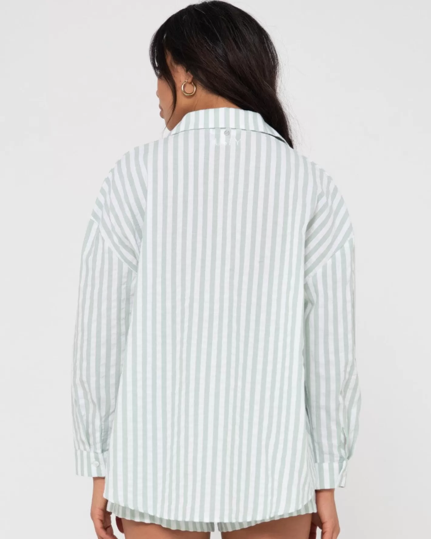 Mujer Rusty Camisa Extragrande A Rayas Mackenzie