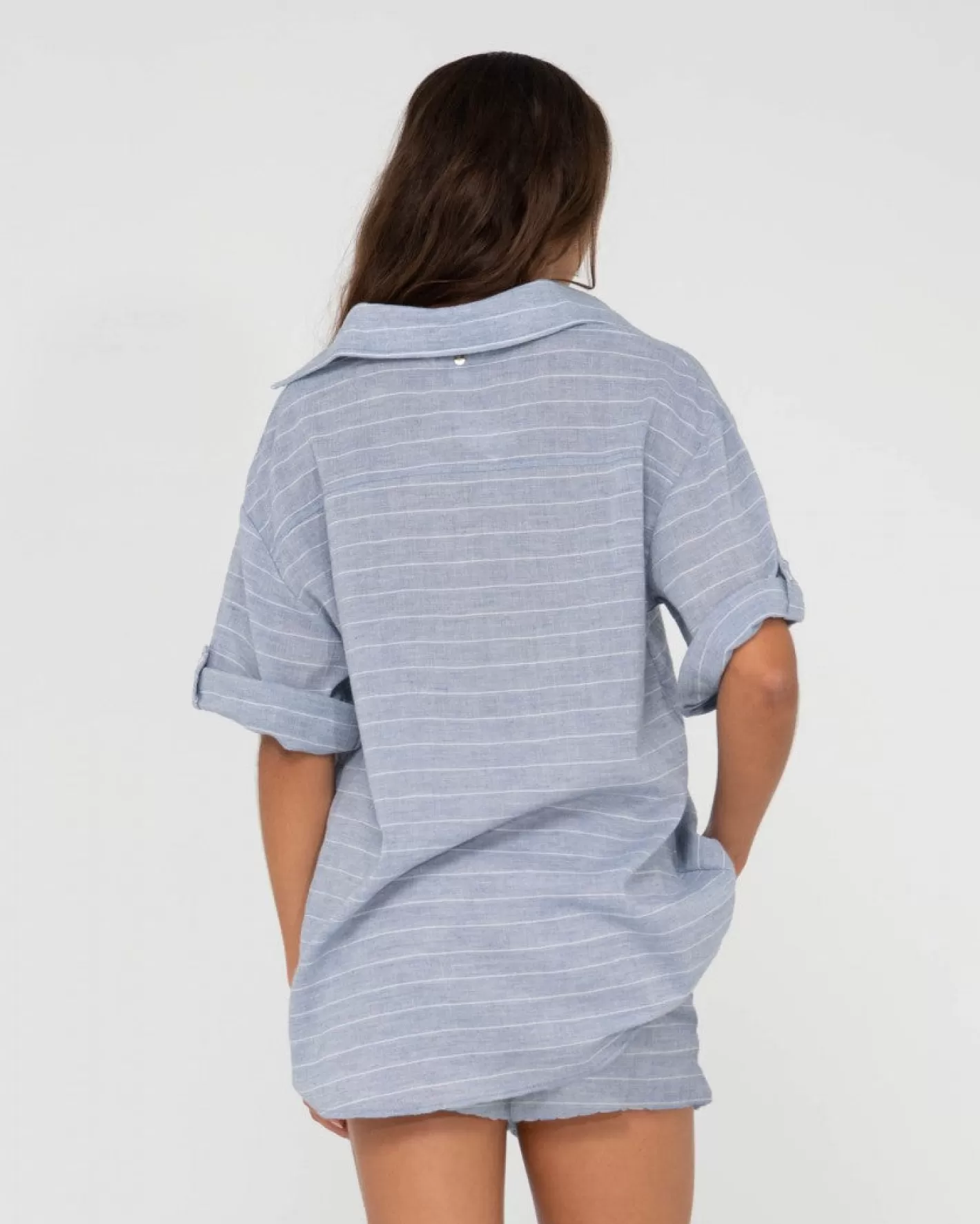 Mujer Rusty Camisa Extragrande A Rayas Siena