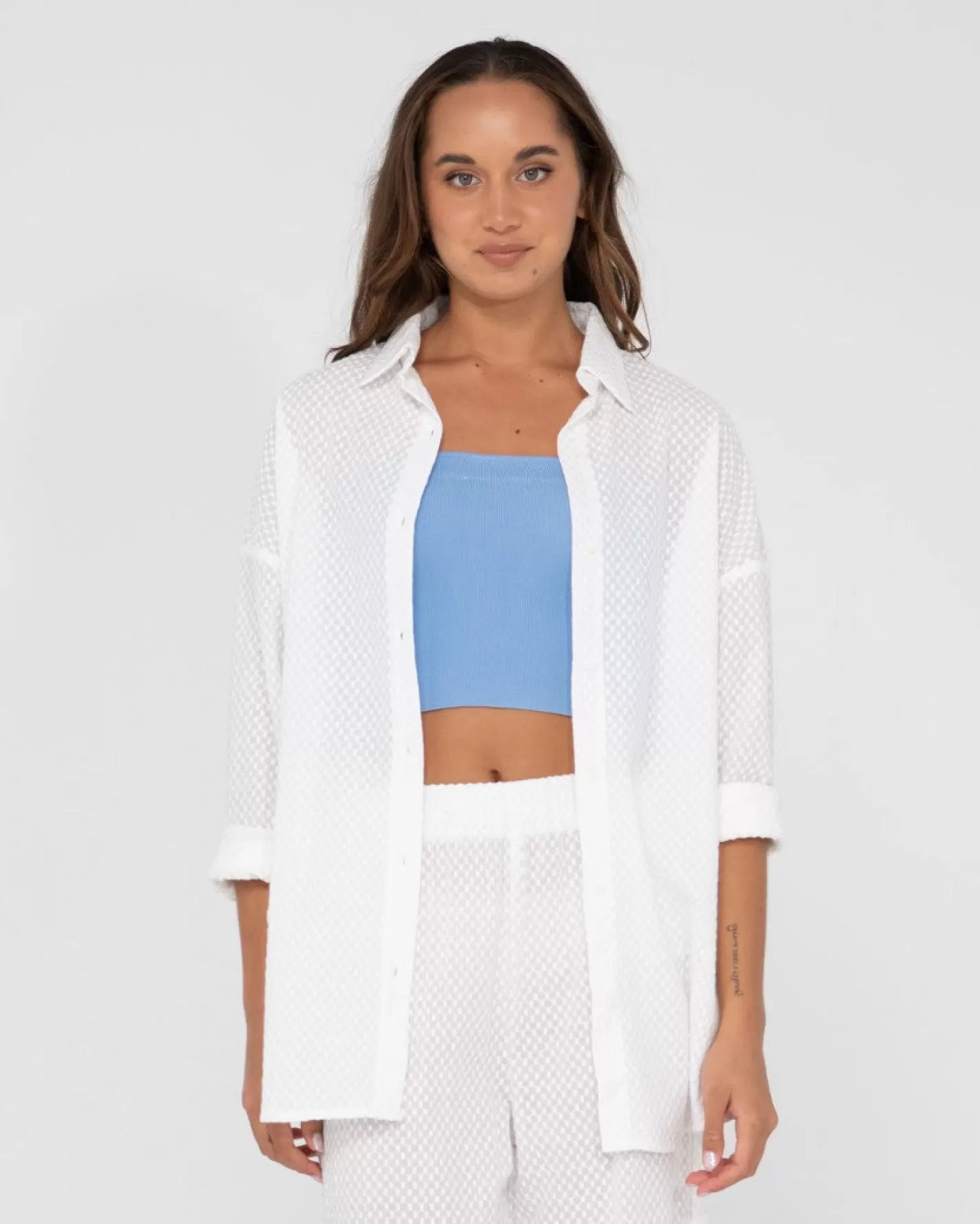 Mujer Rusty Camisa Extragrande De Manga Larga Isabelle