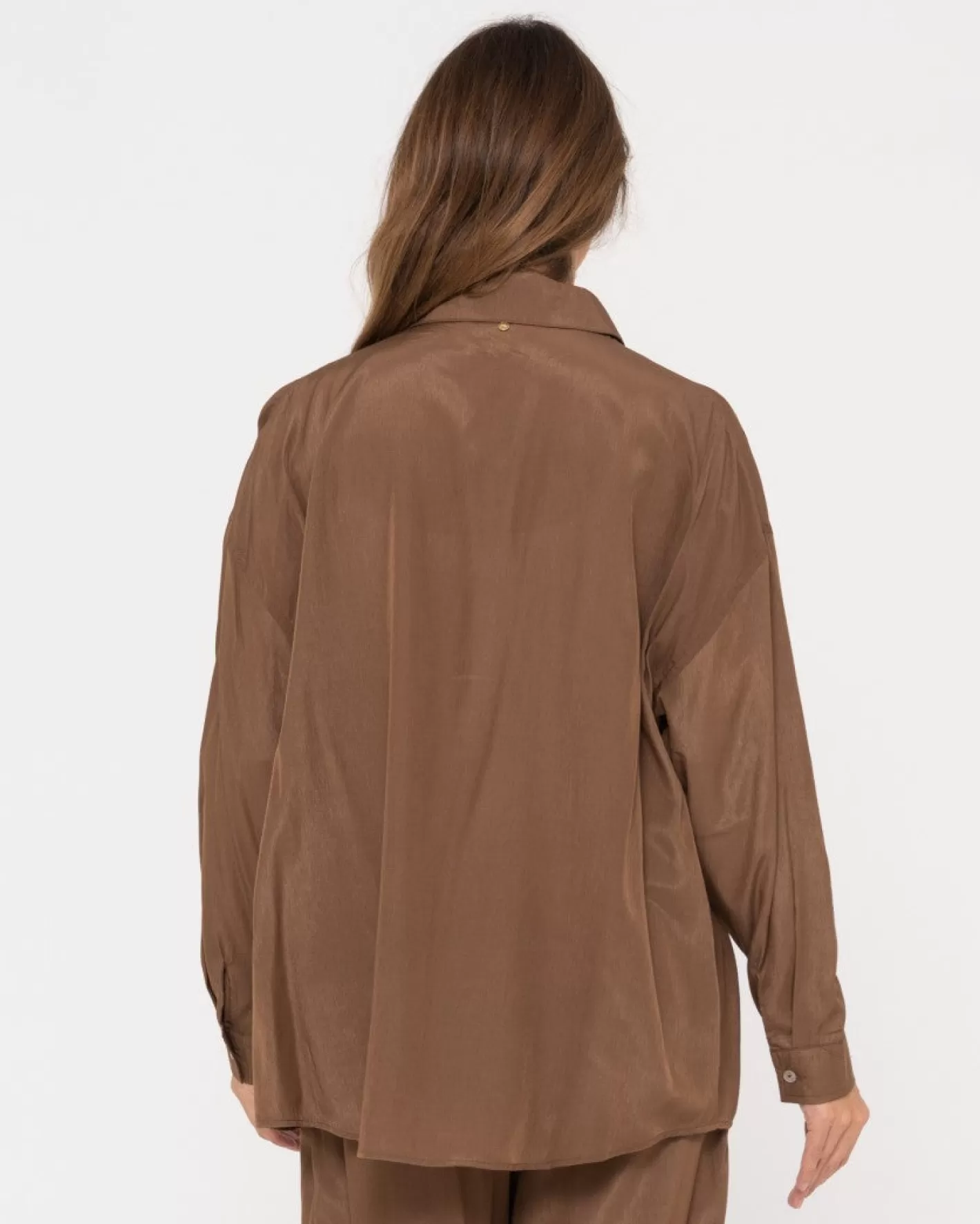 Mujer Rusty Camisa Extragrande De Manga Larga Porter