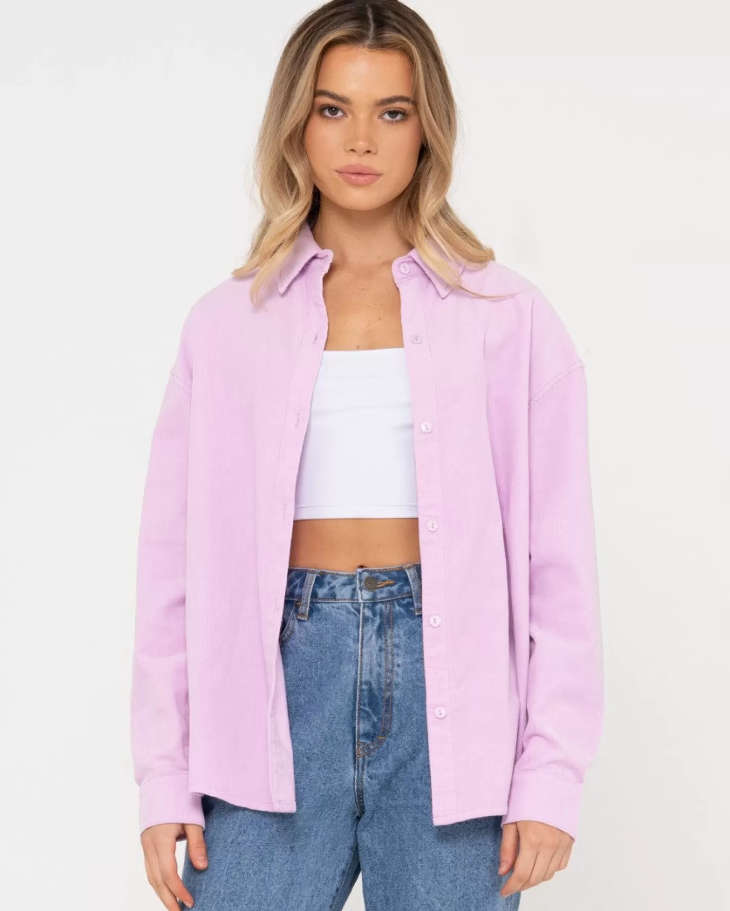 Mujer Rusty Camisa Hermana De Manga Larga Louis Mini