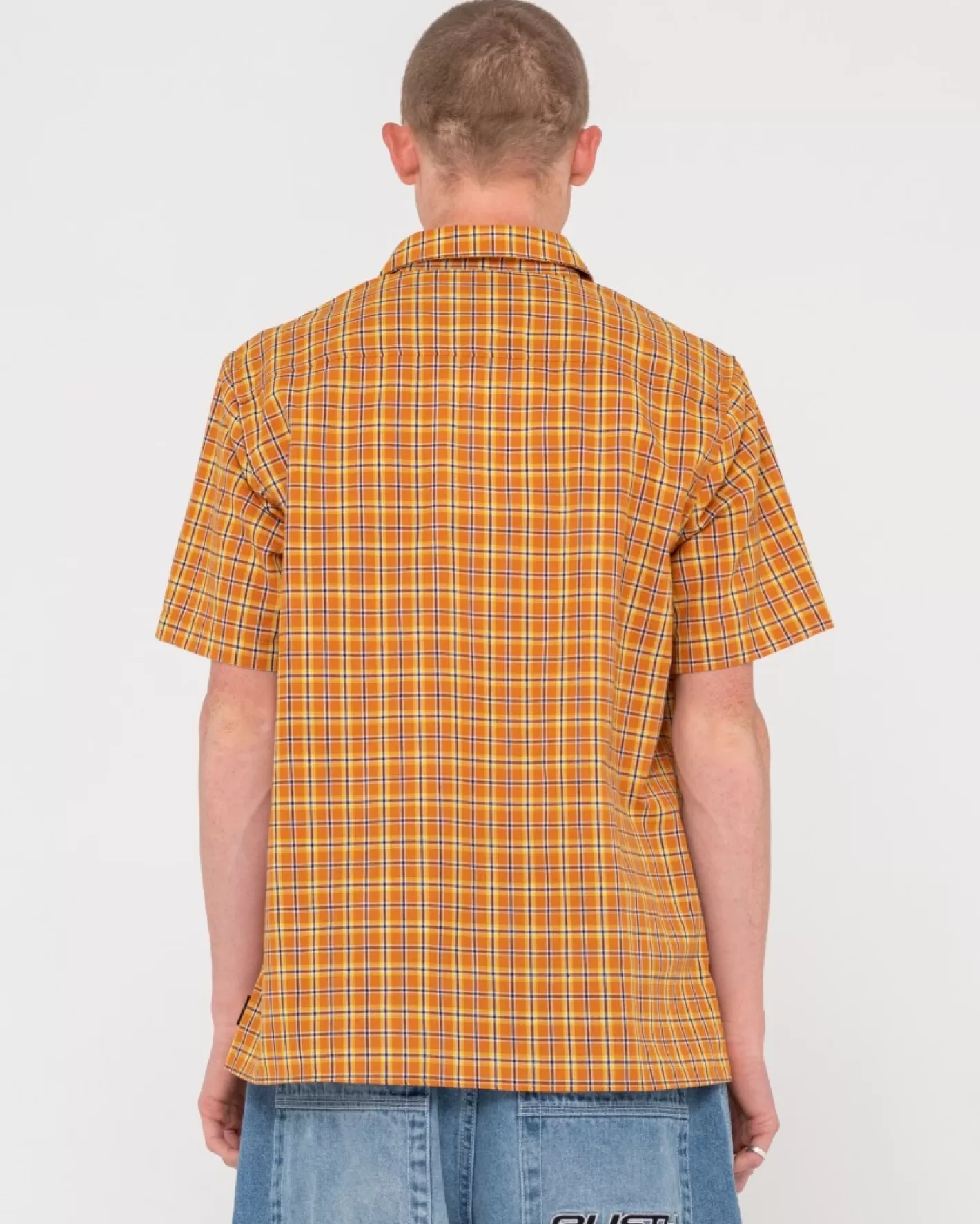 Hombre Rusty Camisa Holgada A Cuadros Datsun 2K