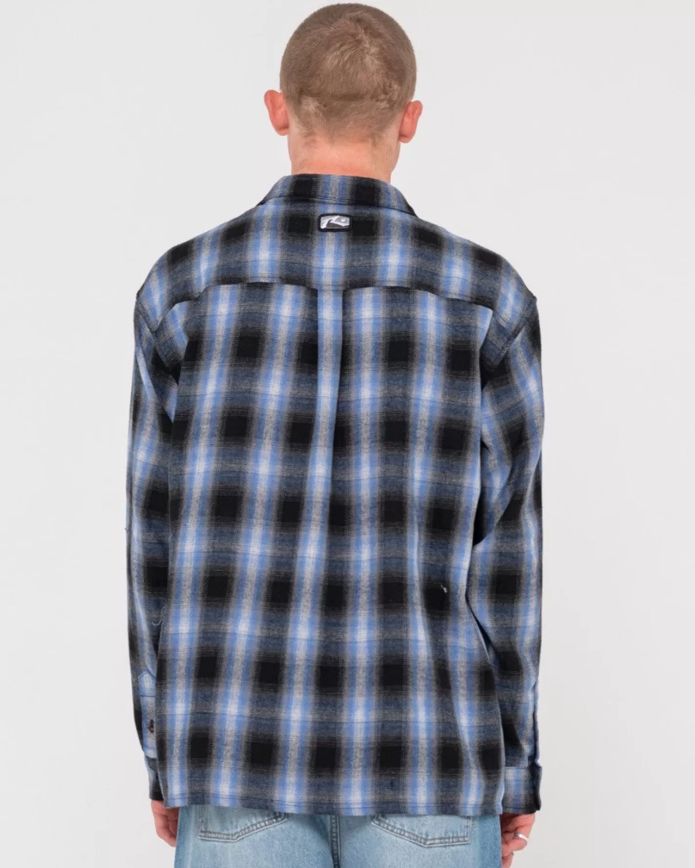 Hombre Rusty Camisa Holgada A Cuadros De Neon Dreams