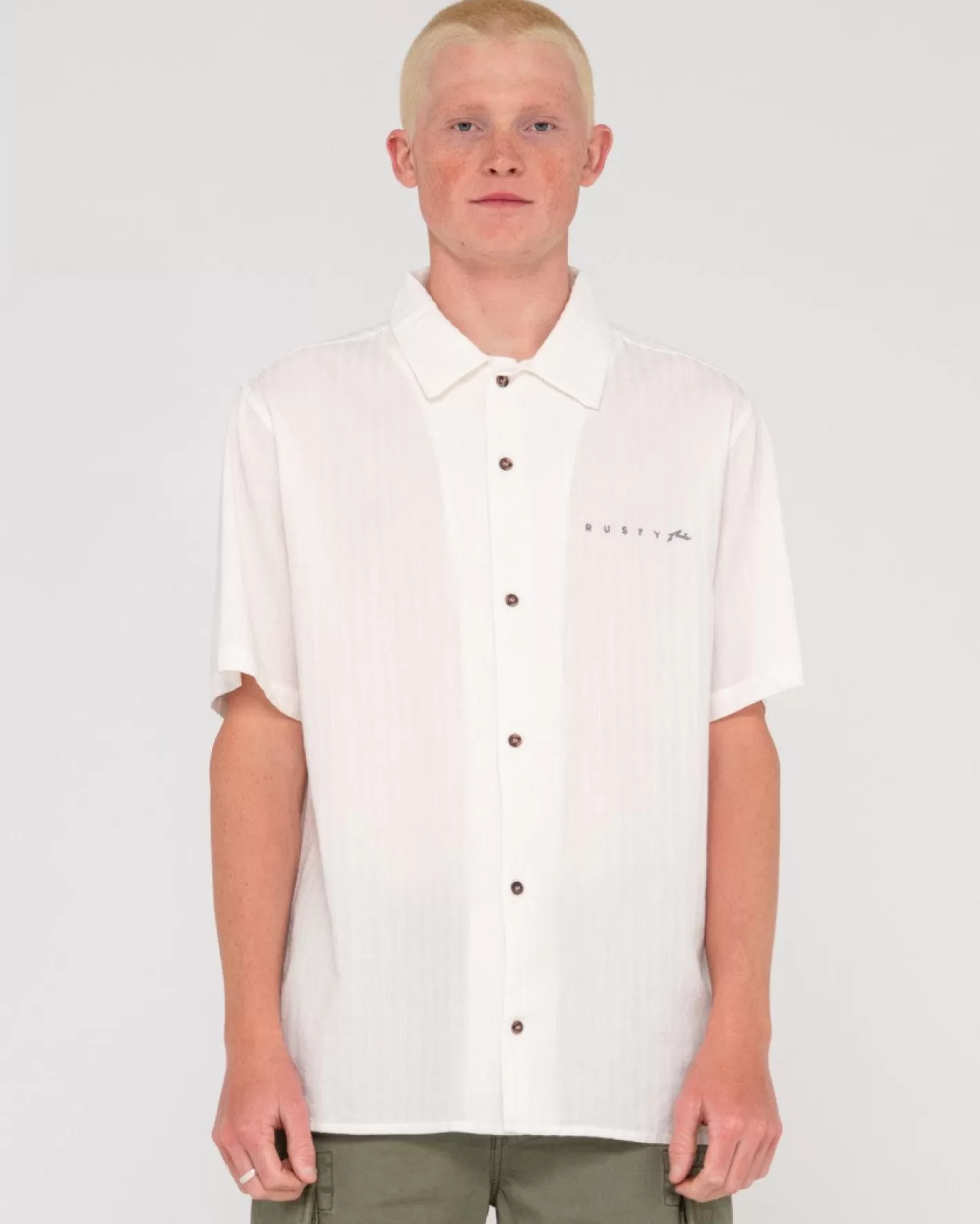Hombre Rusty Camisa Holgada De Boda Mexicana