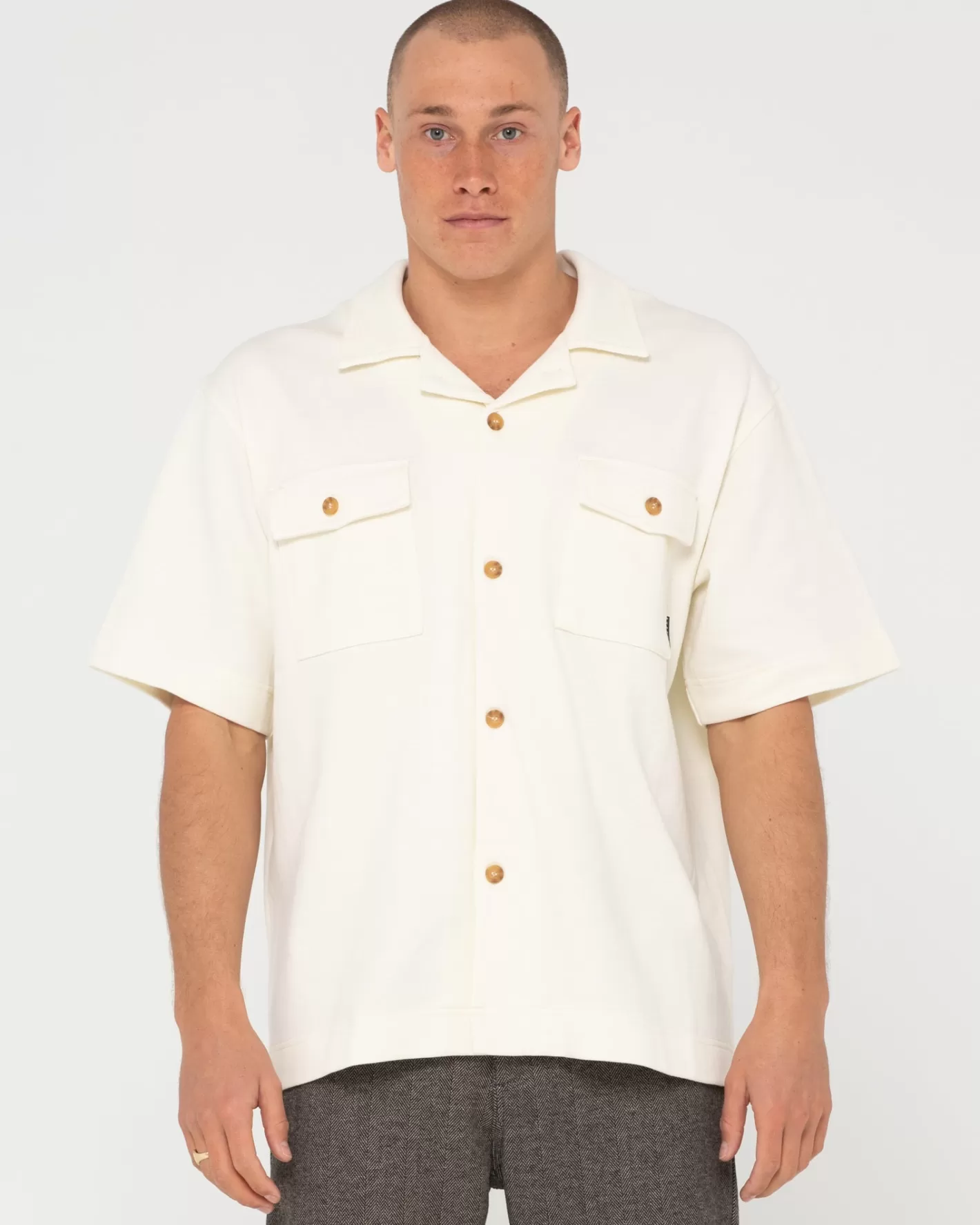 Hombre Rusty Camisa Manga Corta Boxy Badman