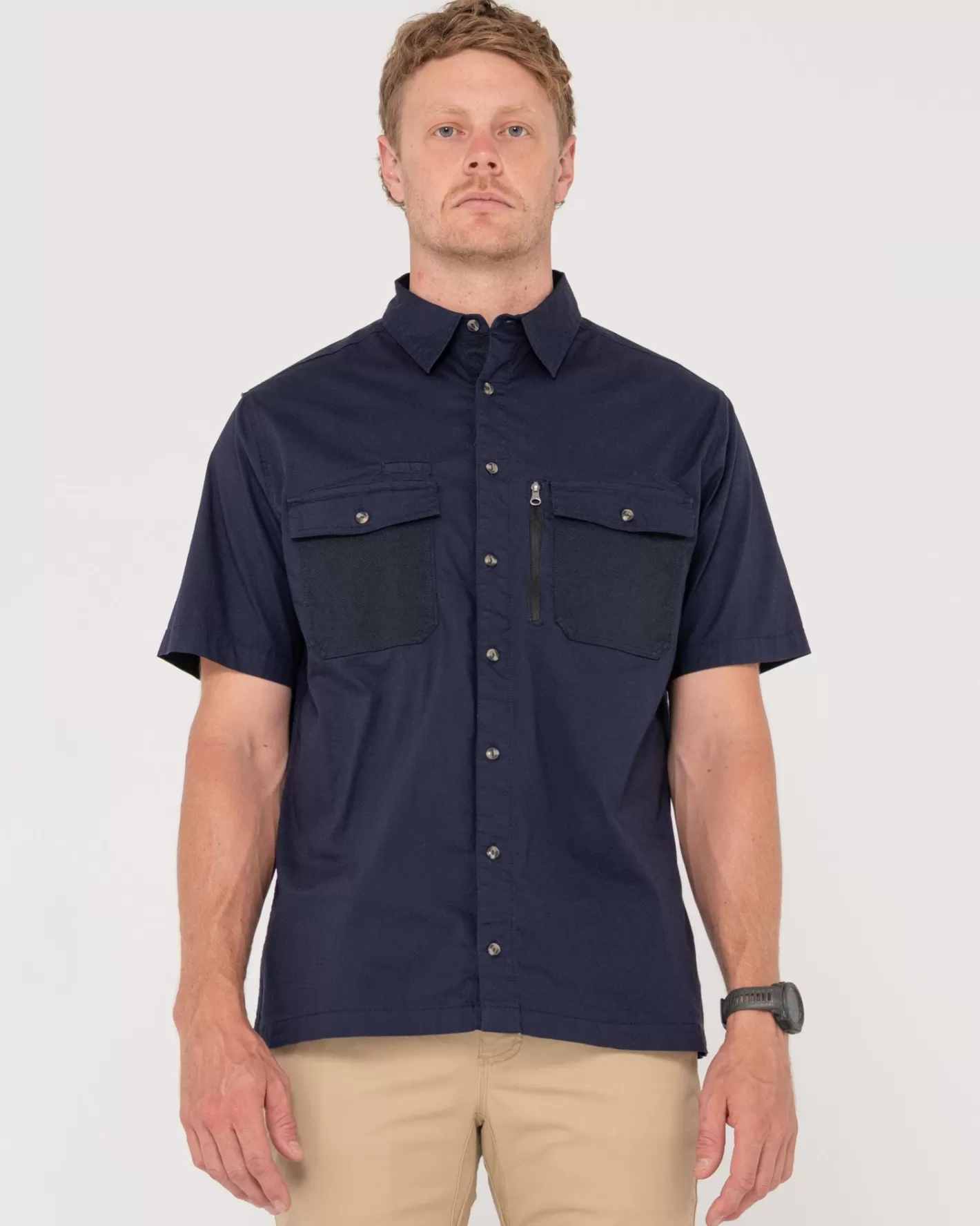 Rusty Camisa Manga Corta Presion
