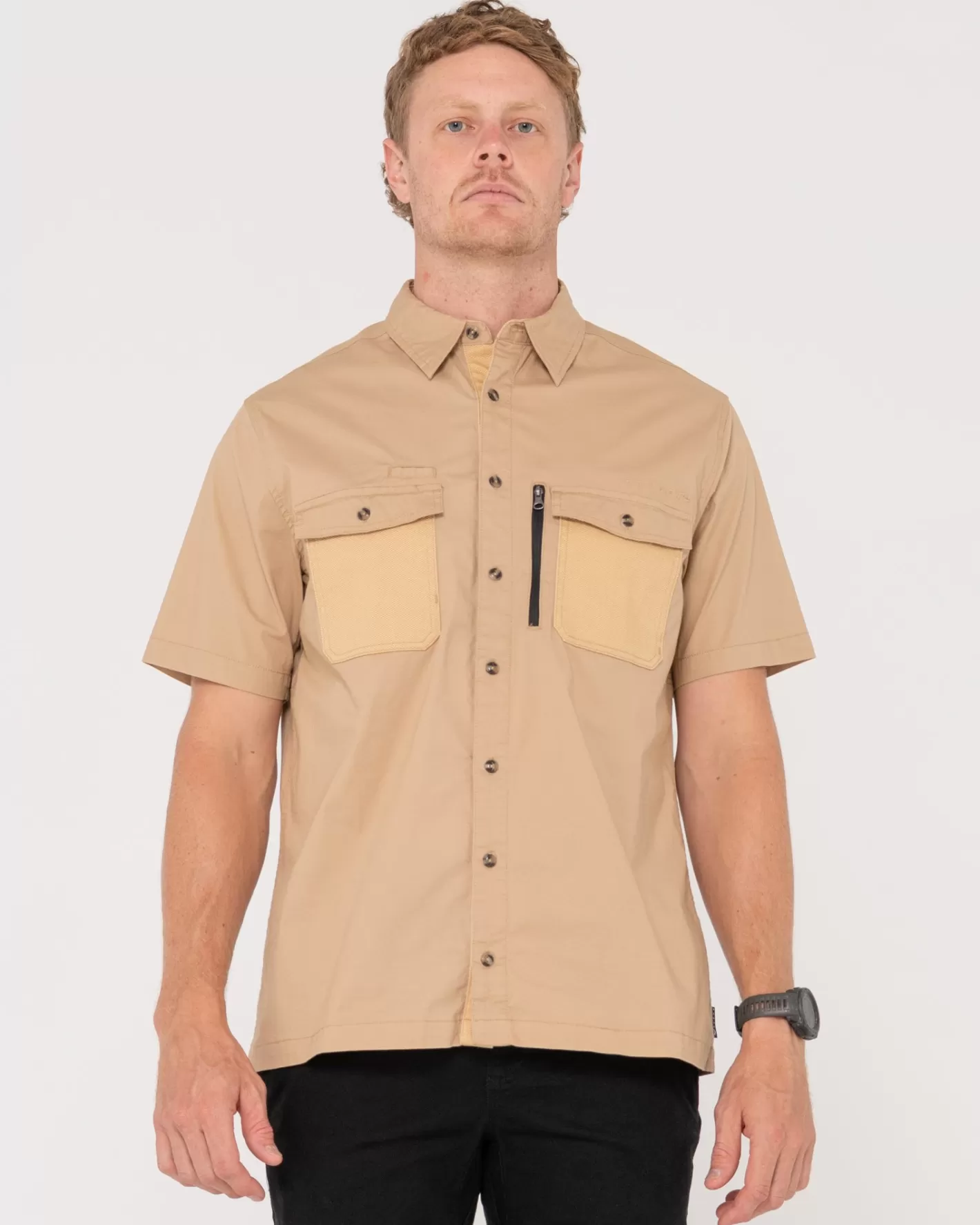 Rusty Camisa Manga Corta Presion