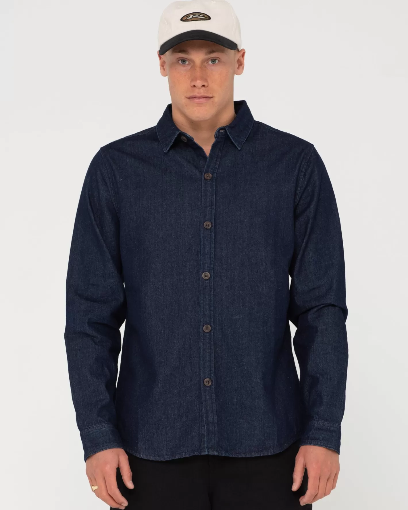 Hombre Rusty Camisa Vaquera De Manga Larga Dryver