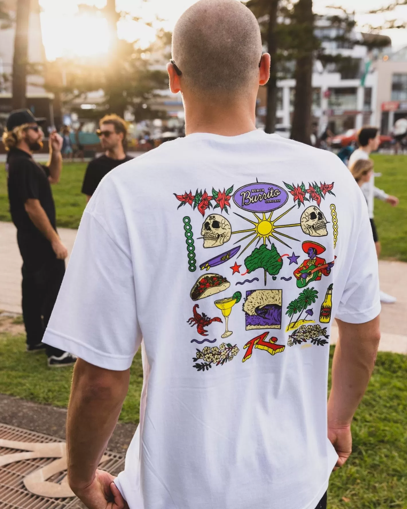 Hombre Rusty Camiseta Beach Burrito X