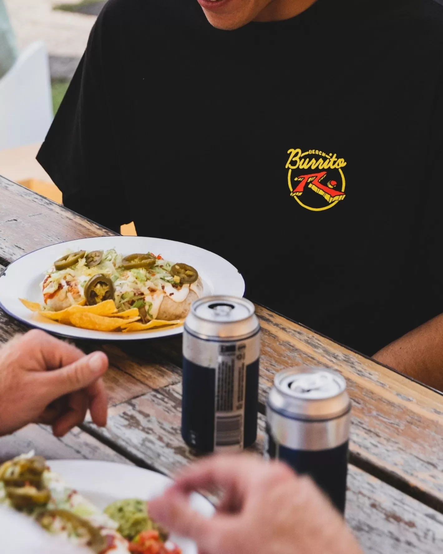 Hombre Rusty Camiseta Beach Burrito X