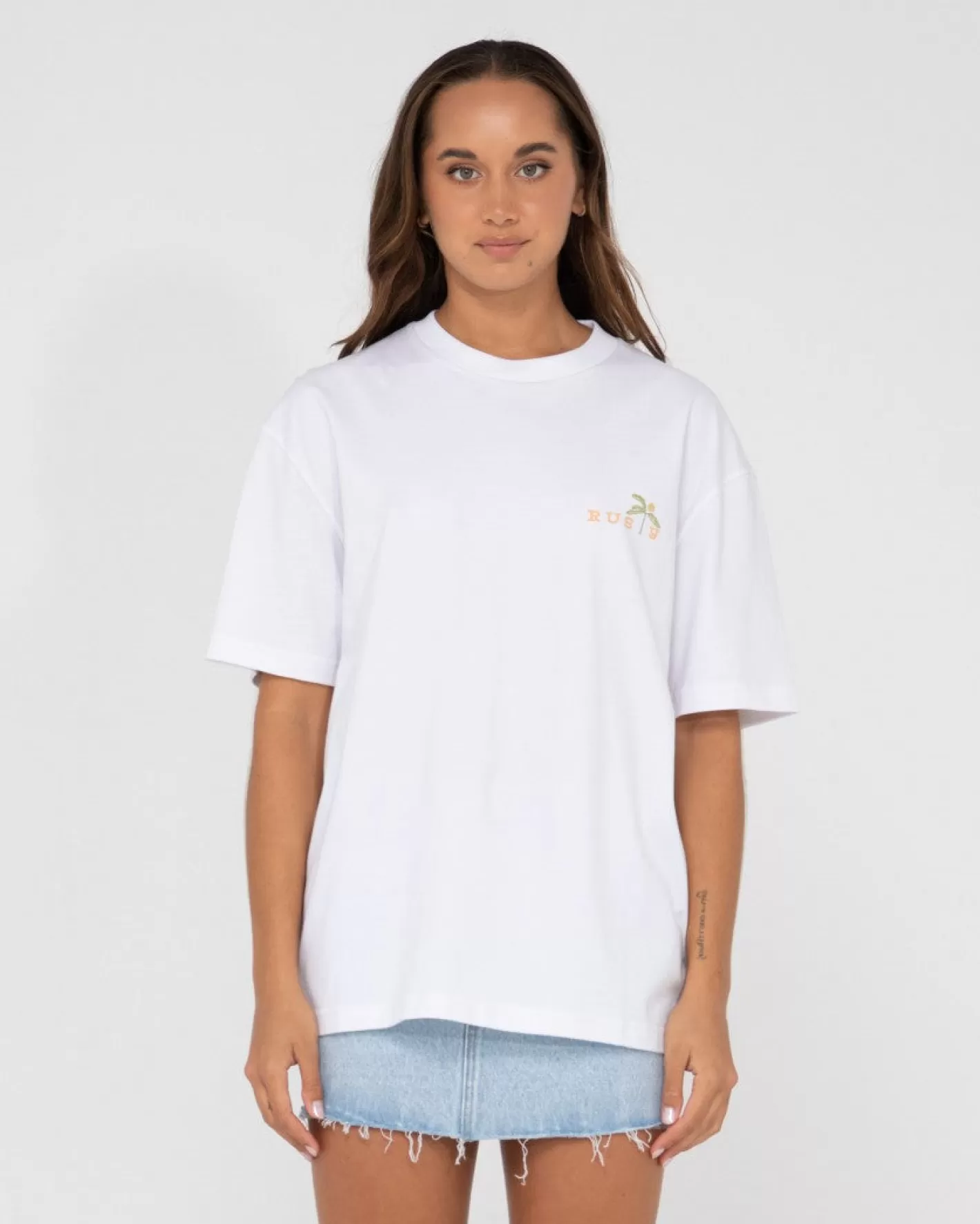 Mujer Rusty Camiseta Con Grafico Extragrande Everyday