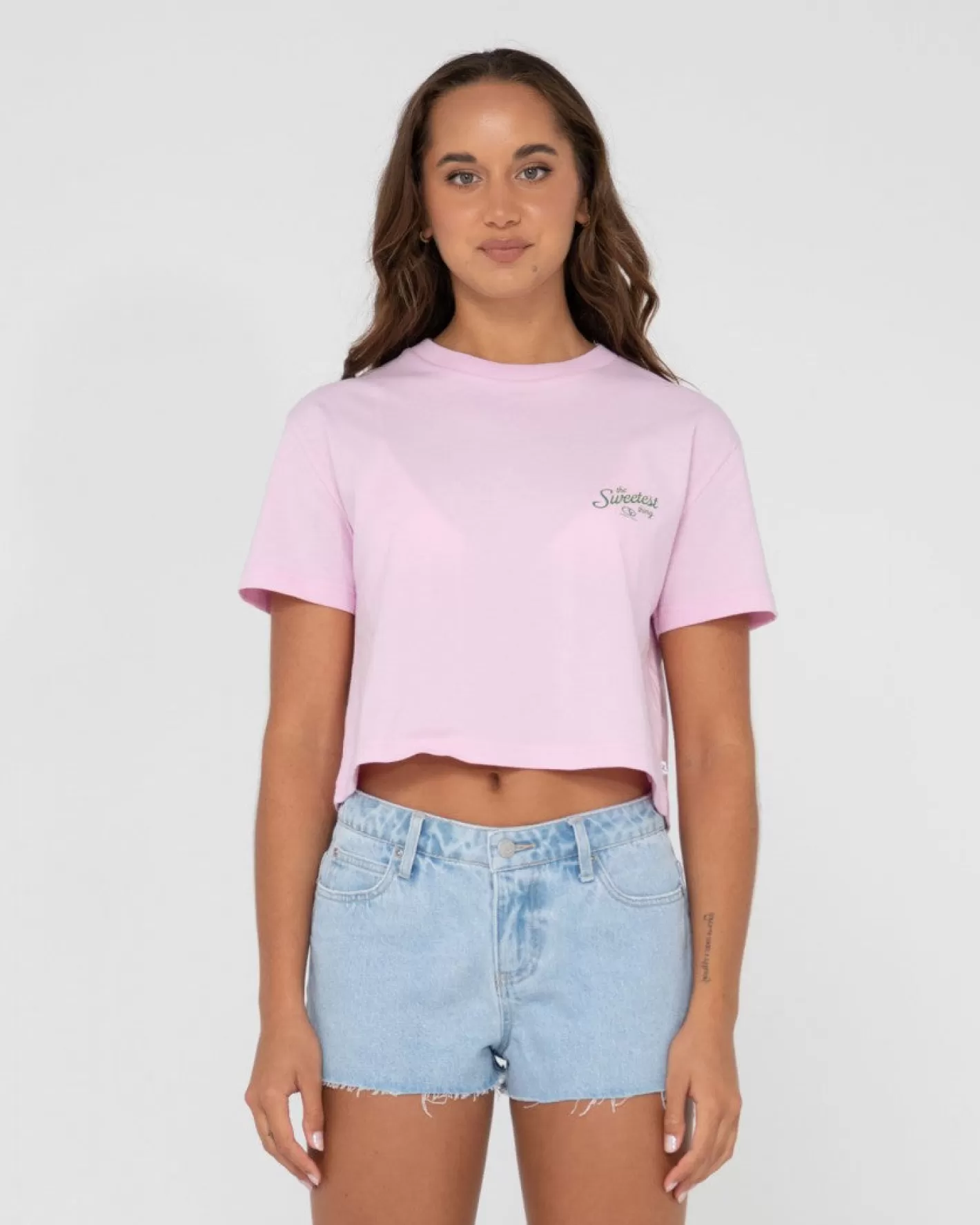 Mujer Rusty Camiseta Corta Con Grafico Sweetest Thing