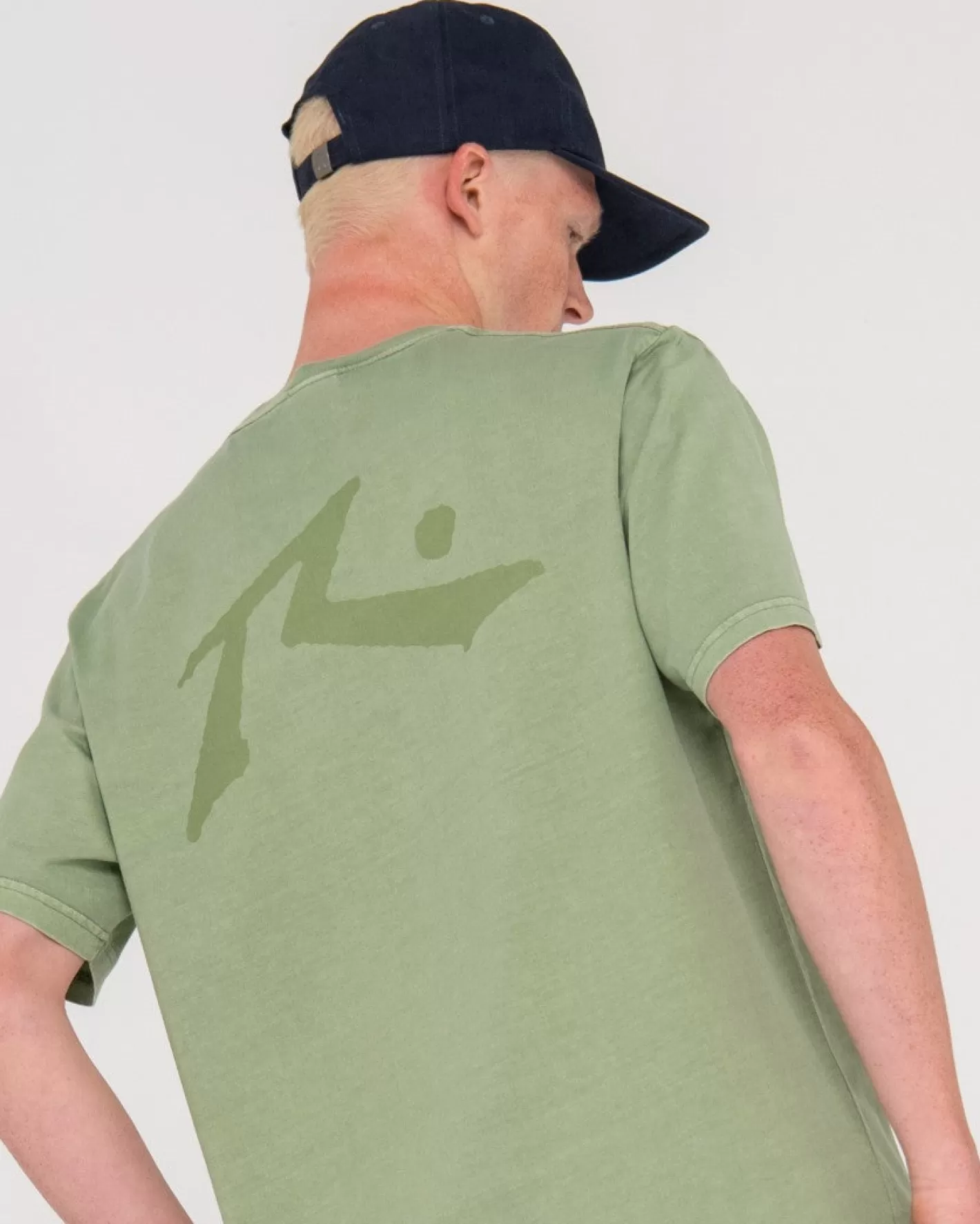 Hombre Rusty Camiseta De Manga Corta Con Lavado Comp