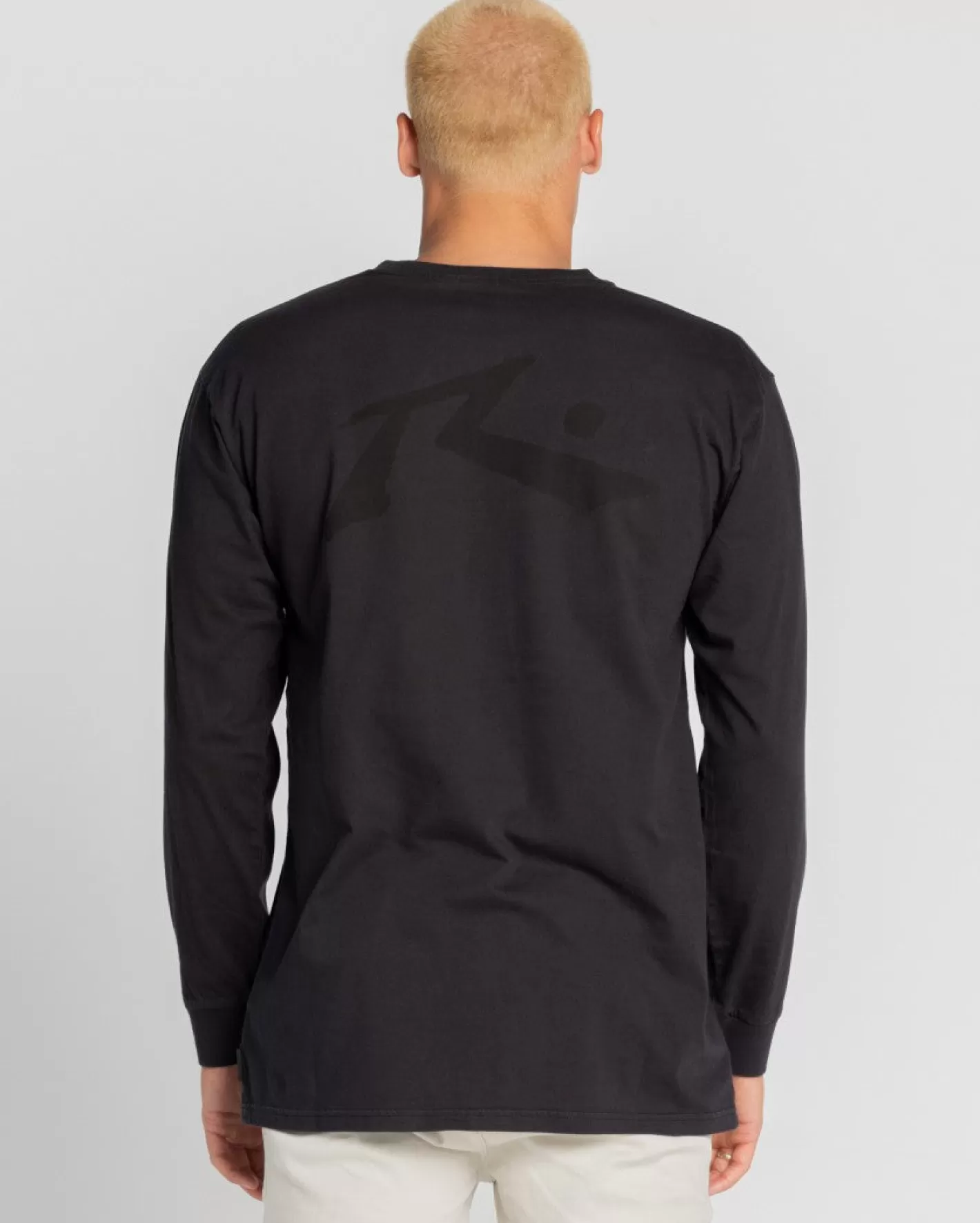 Hombre Rusty Camiseta De Manga Larga Con Lavado Comp