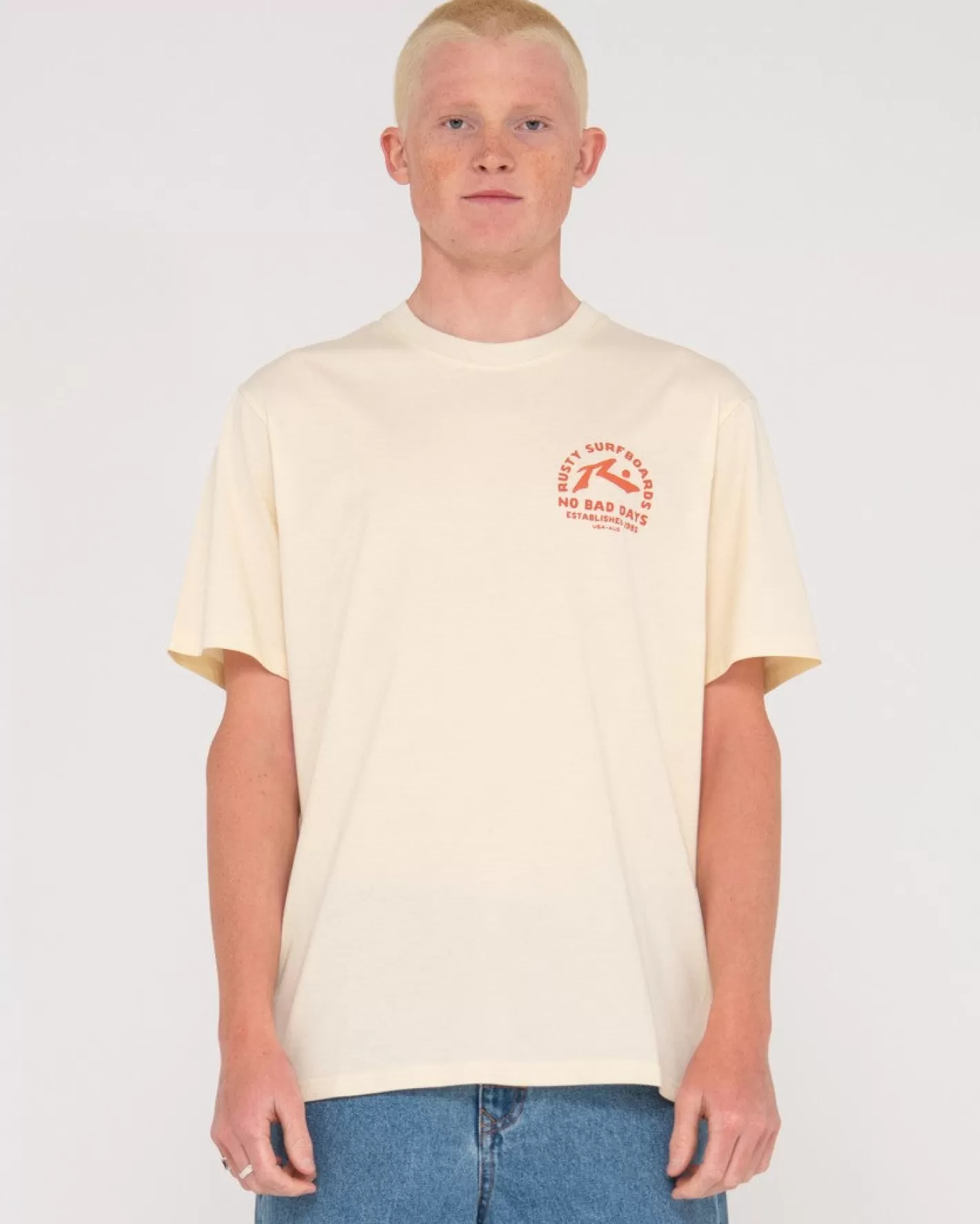 Hombre Rusty Camiseta Grafica De Manga Corta Apparition Island