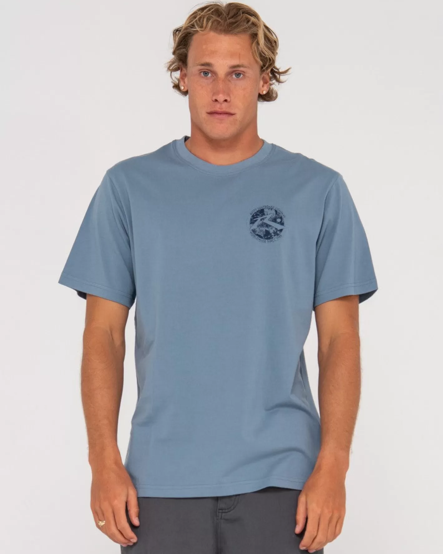 Hombre Rusty Camiseta Grafica De Manga Corta Con Tapa De Botella