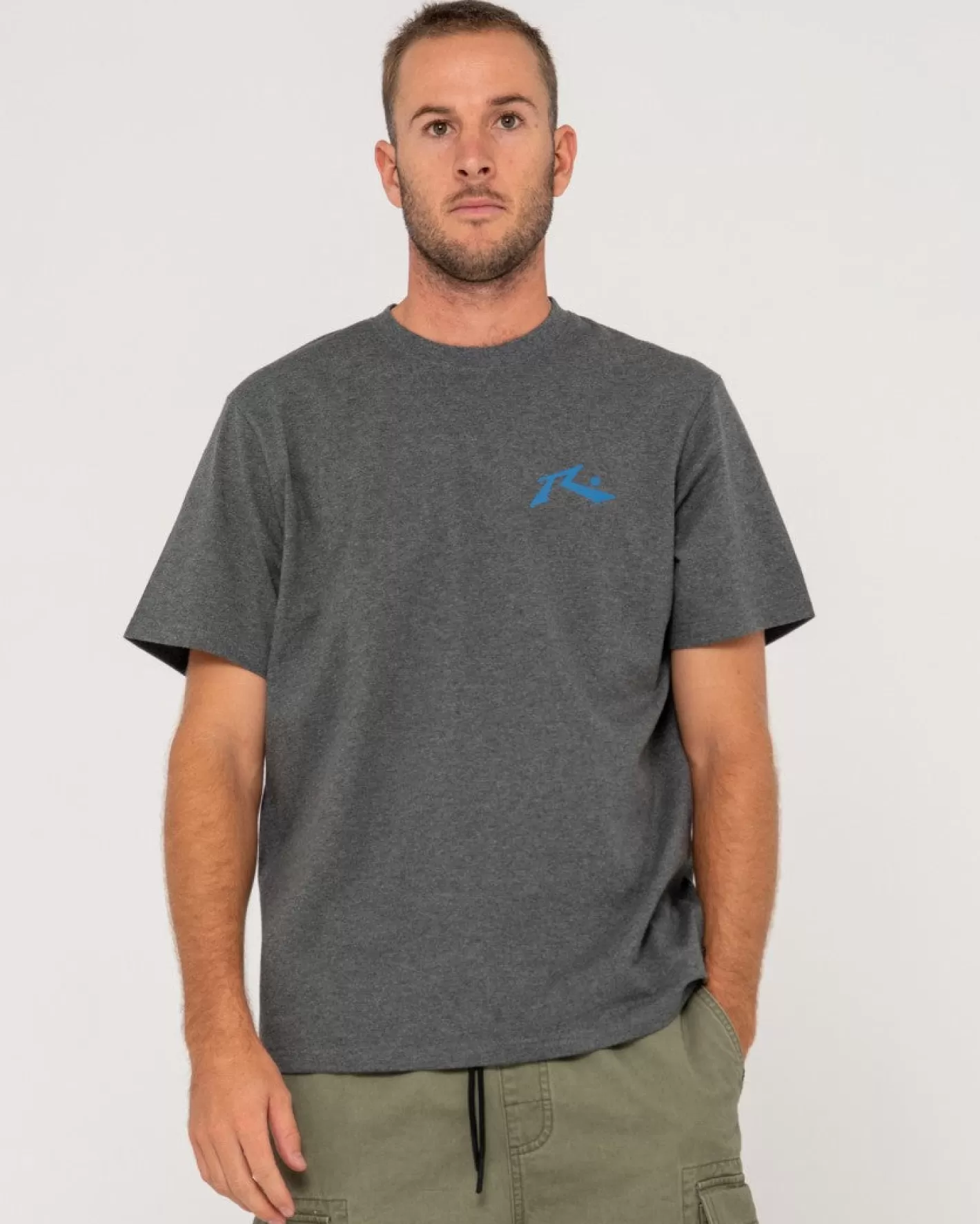 Hombre Rusty Camiseta Grafica De Manga Corta De Competicion