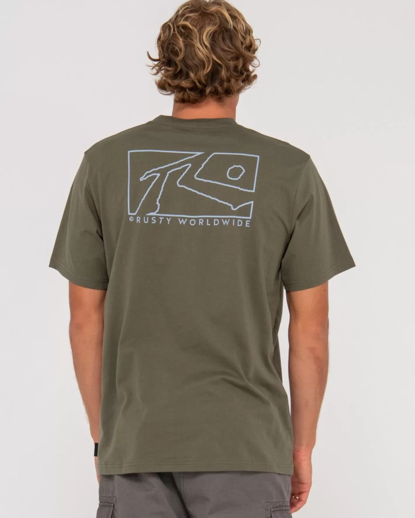 Hombre Rusty Camiseta Grafica De Manga Corta En Caja