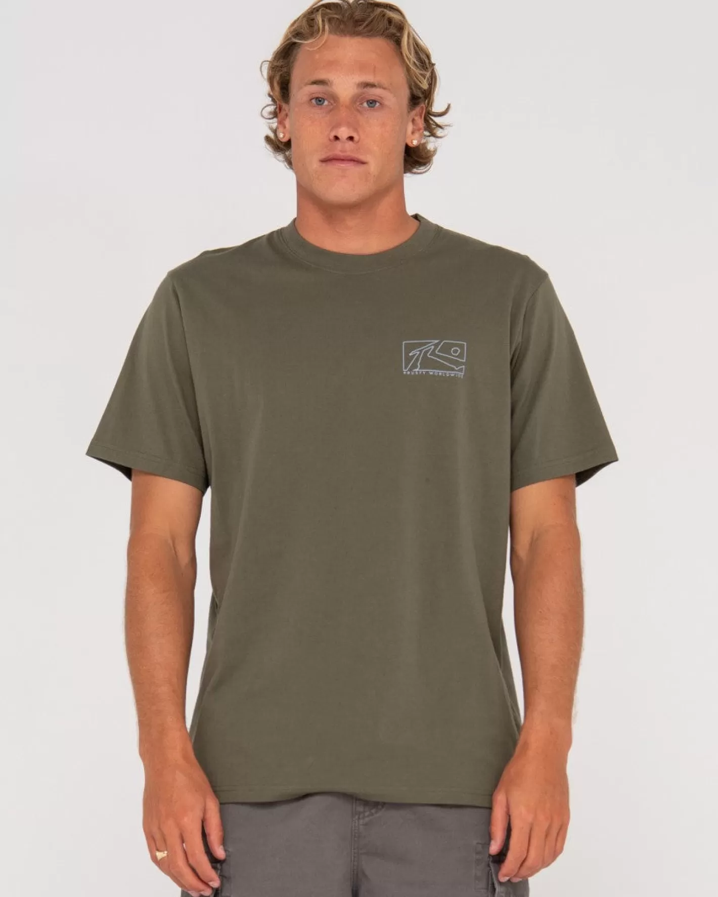Hombre Rusty Camiseta Grafica De Manga Corta En Caja