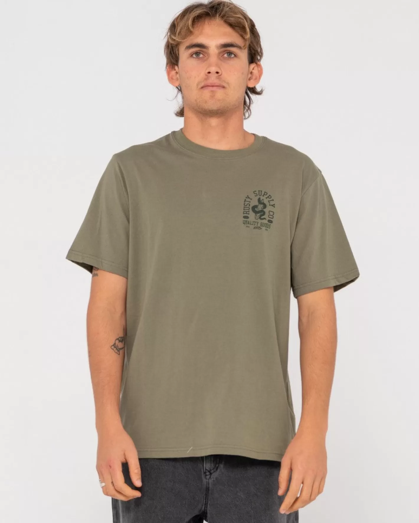 Hombre Rusty Camiseta Grafica De Manga Corta Nesian
