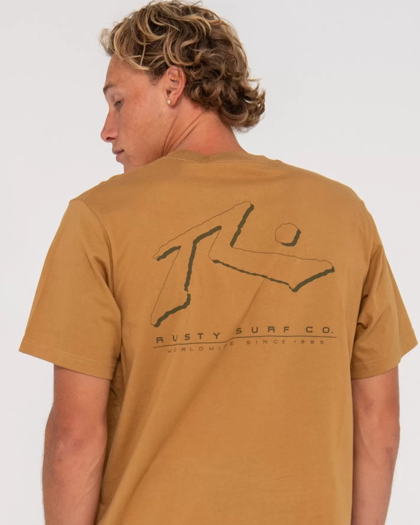 Hombre Rusty Camiseta Grafica De Manga Corta Sleds And Meds