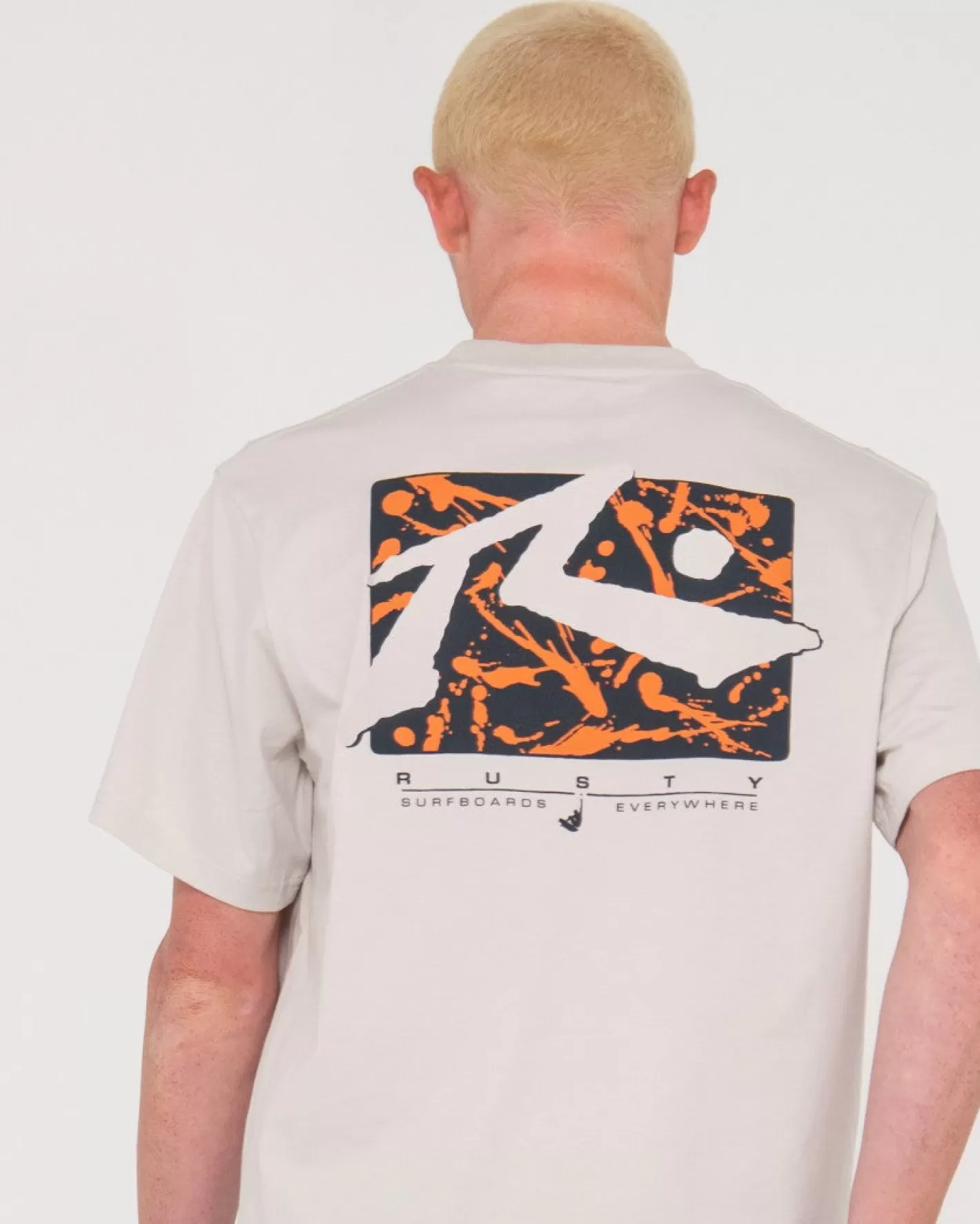 Hombre Rusty Camiseta Grafica De Manga Corta Splat Down