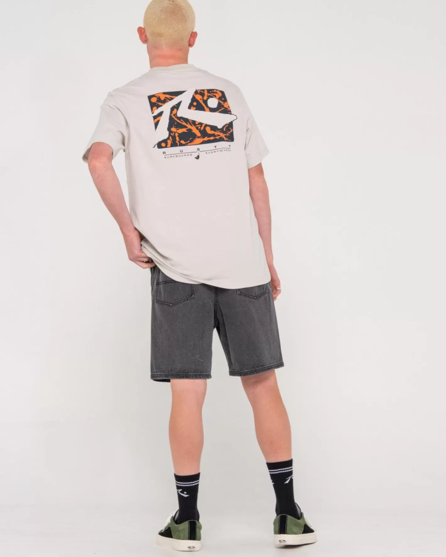 Hombre Rusty Camiseta Grafica De Manga Corta Splat Down