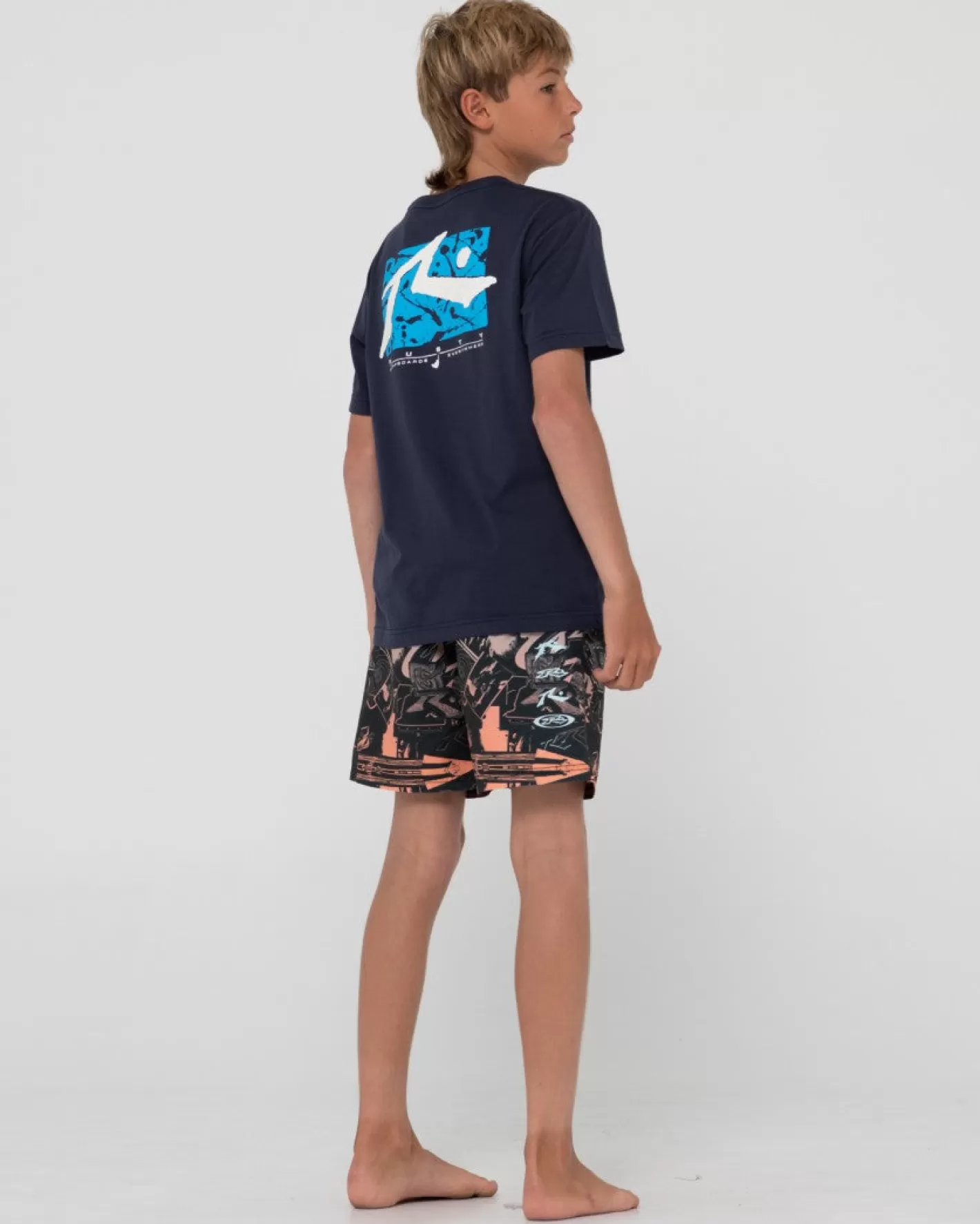 Niños Rusty Camiseta Grafica De Manga Corta Splat Down Para Niños