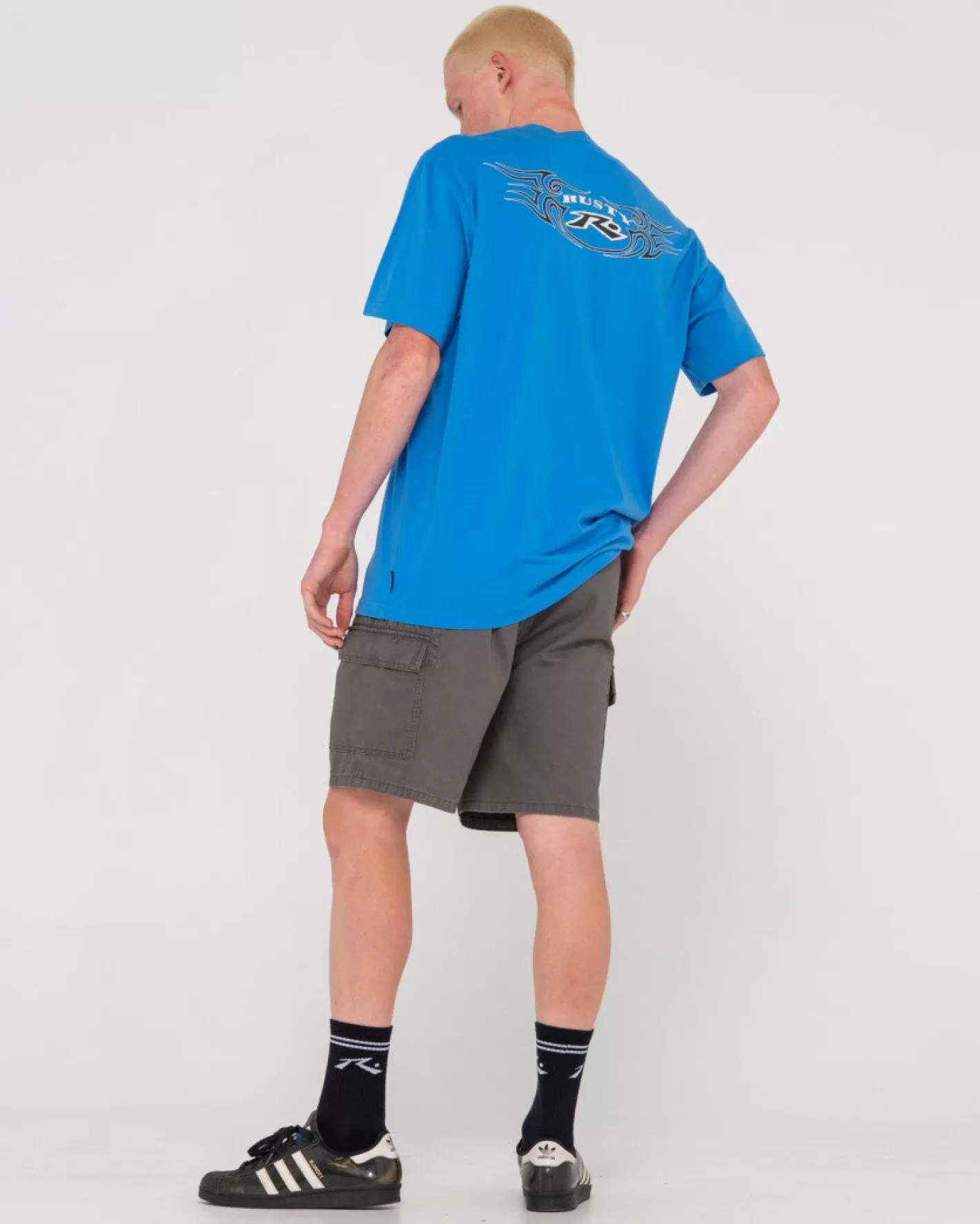 Hombre Rusty Camiseta Grafica De Manga Corta Tribal Burn