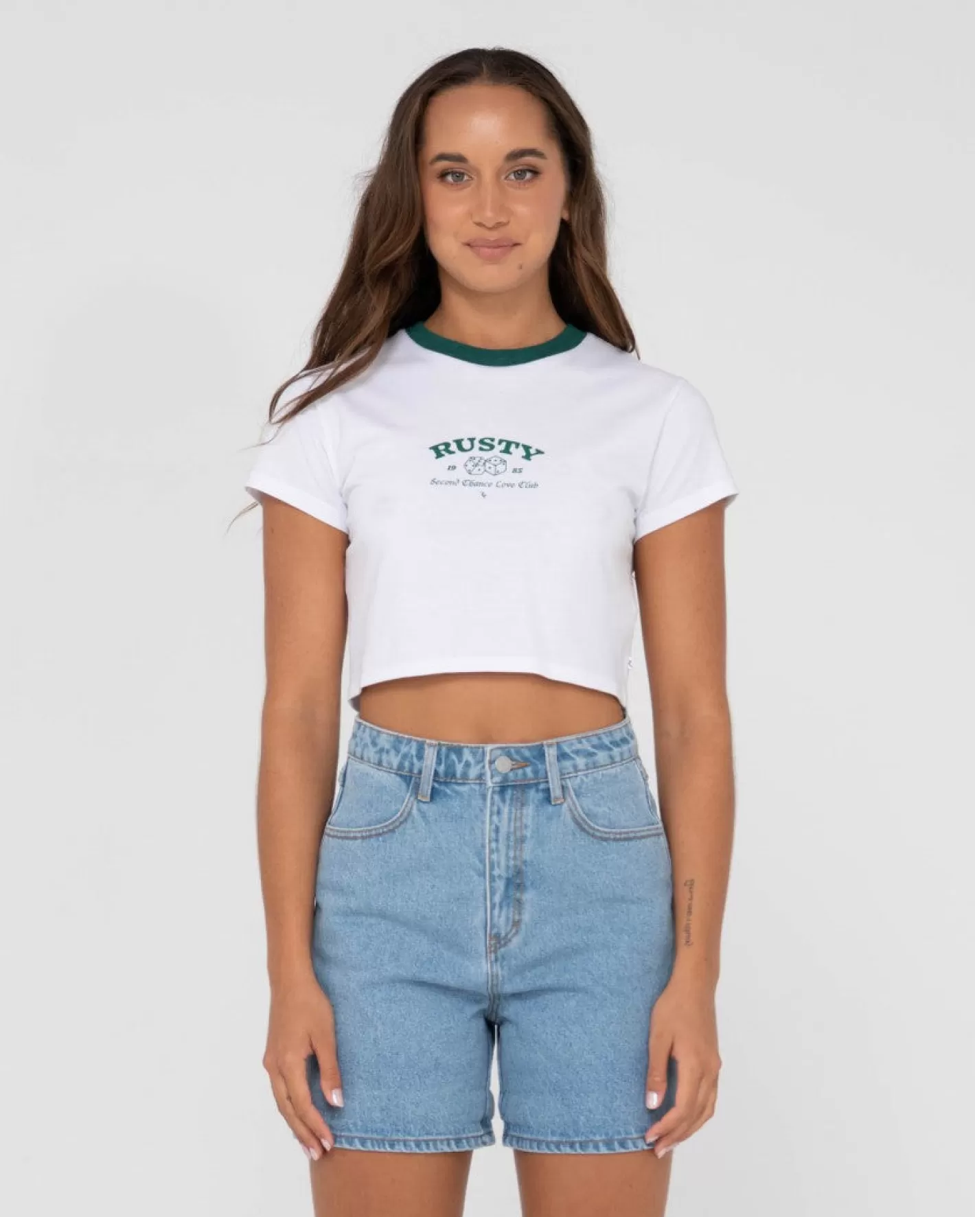 Mujer Rusty Camiseta Para Bebe Con Grafico De Manga Corta Second Chance