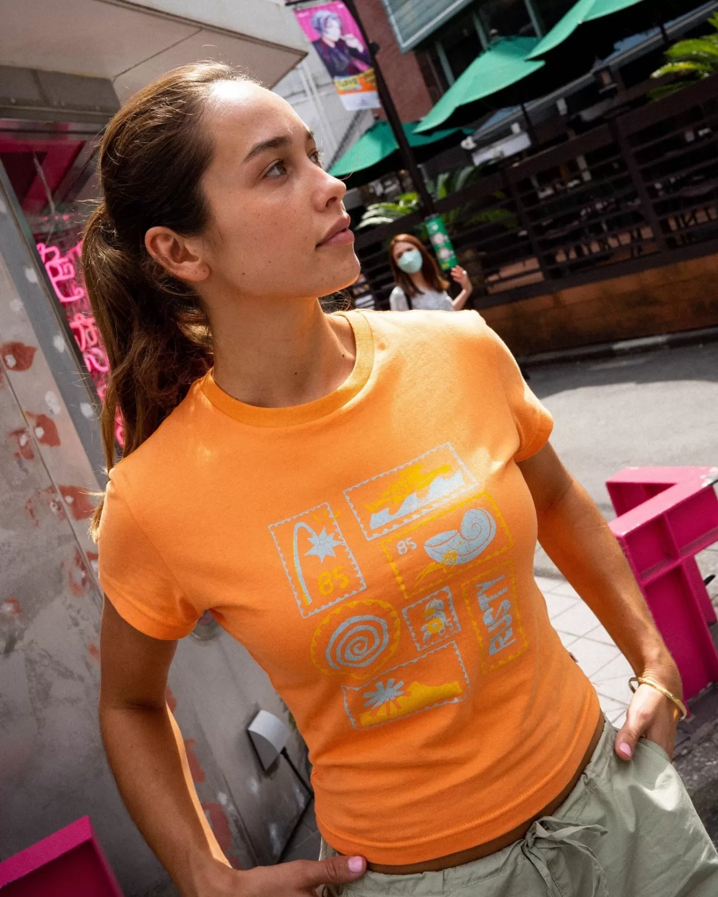 Mujer Rusty Camiseta Para Bebe Con Grafico Le Sol Skimmer