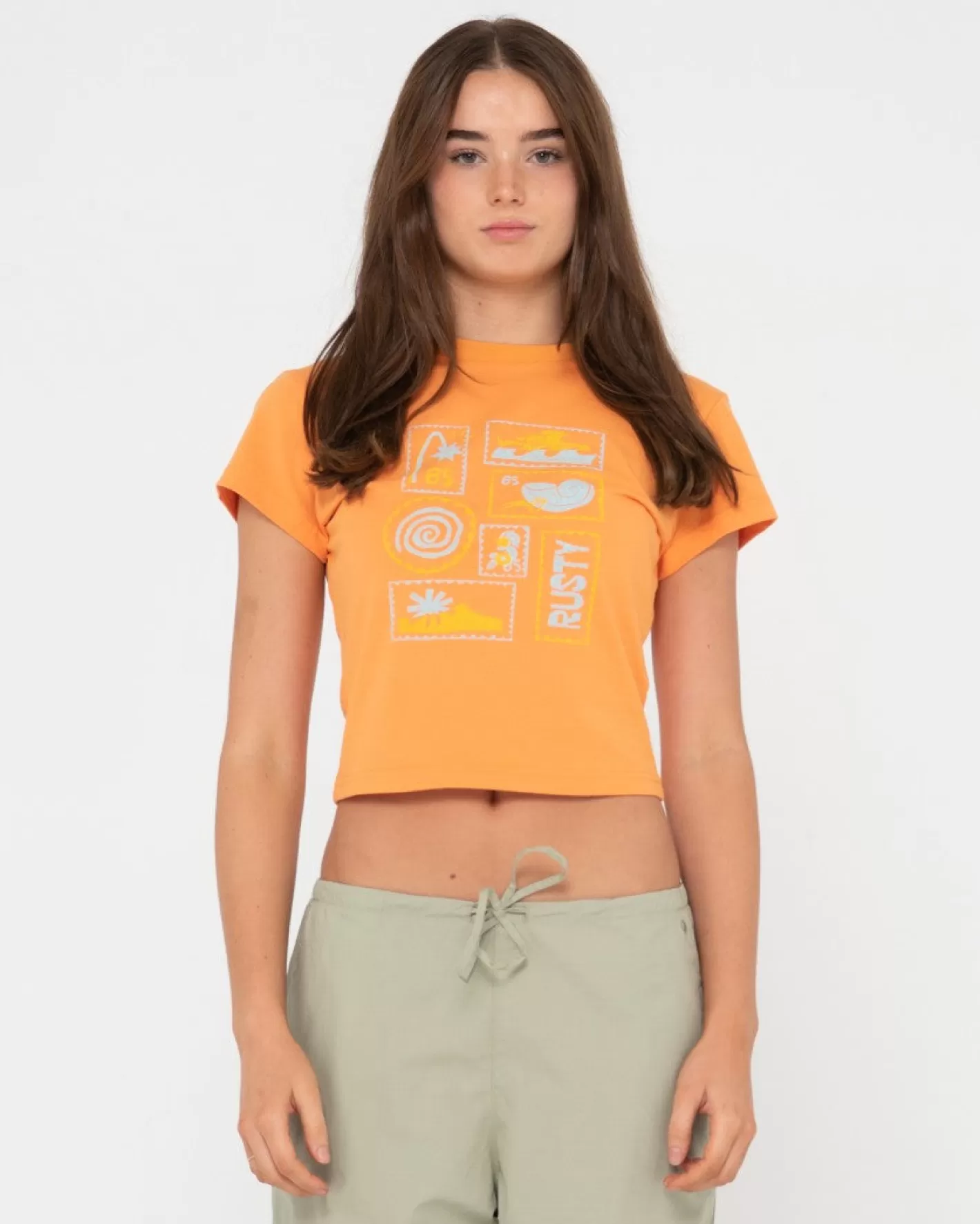 Mujer Rusty Camiseta Para Bebe Con Grafico Le Sol Skimmer