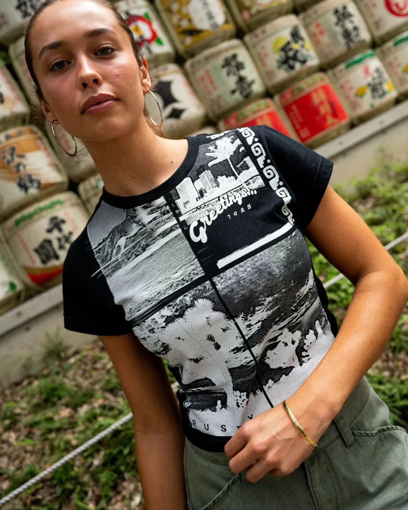 Mujer Rusty Camiseta Para Bebe Con Grafico Skimmer De Greetings
